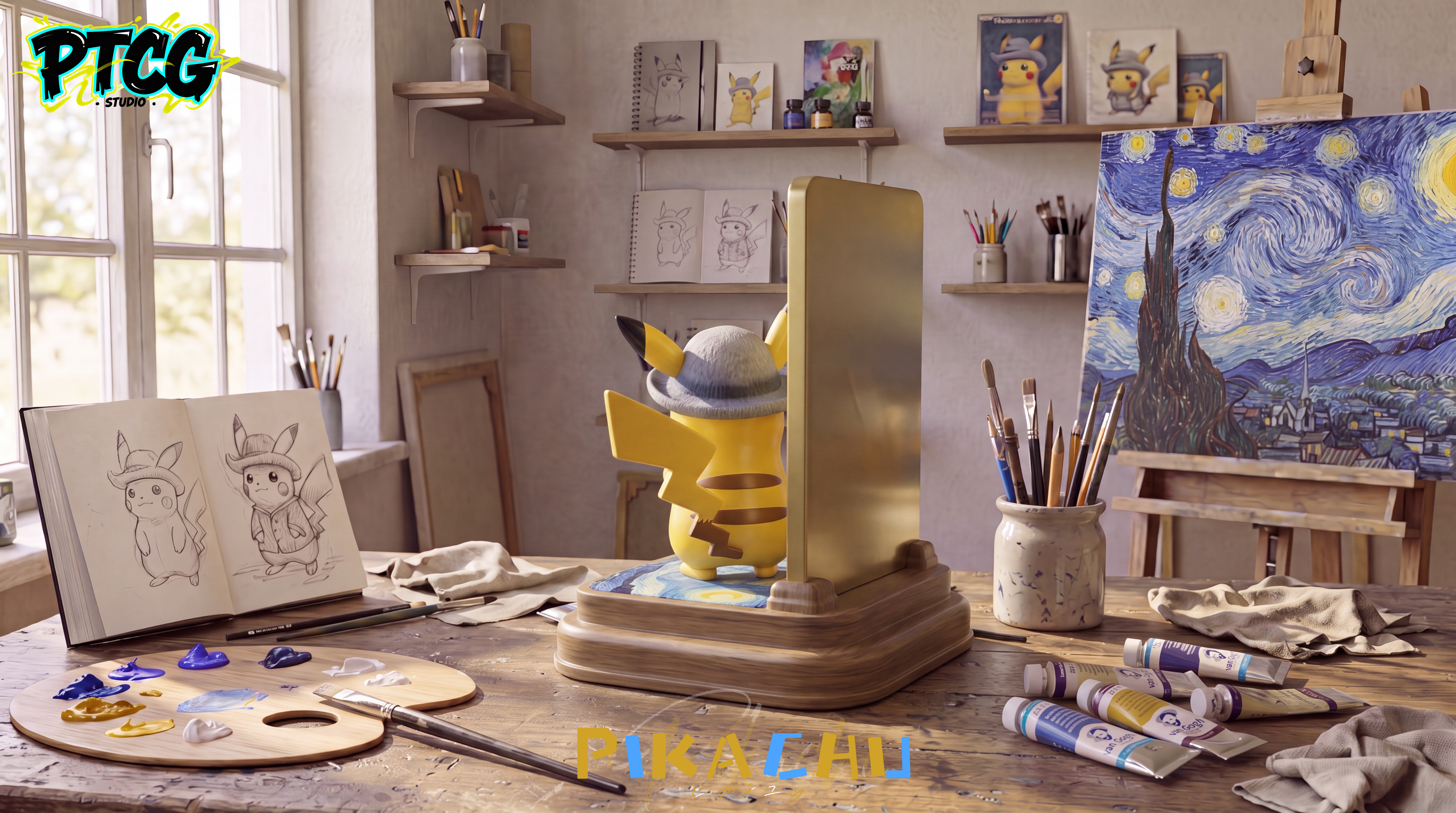 【Pre-sale】Vincent van Gogh Pikachu-Pokemon-PTCG Studio