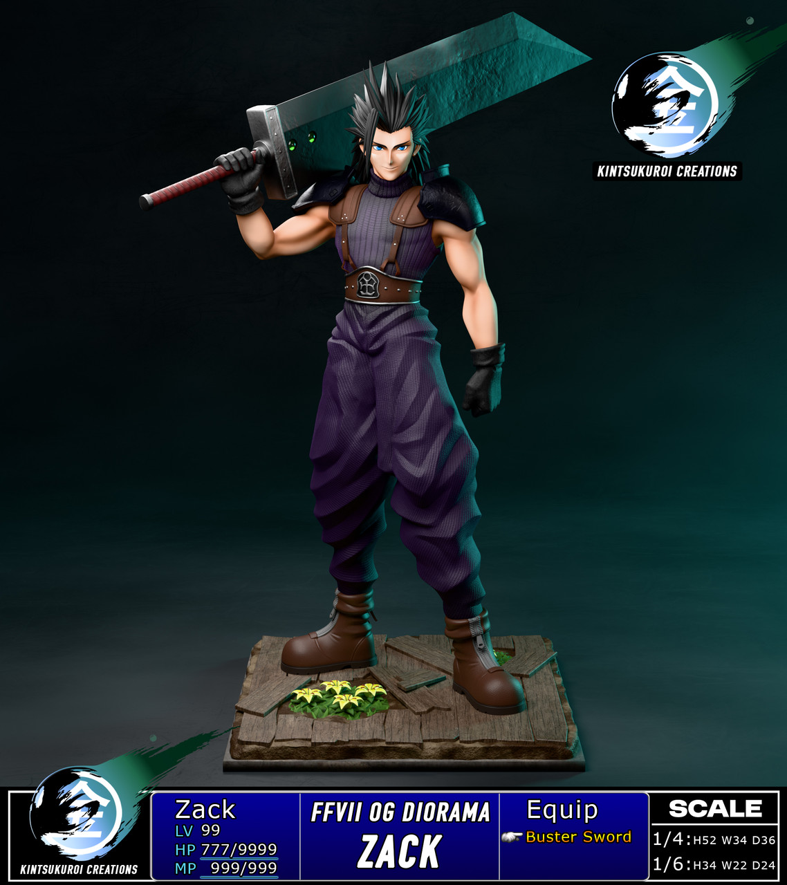 【Pre-sale】1/6 and 1/4 Scale ZACK OG-Final Fantasy-Kintsukuroi Creations Studio