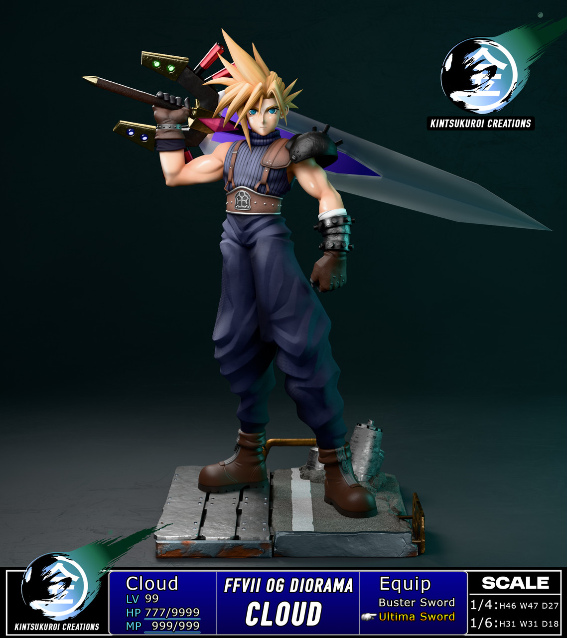 【Pre-sale】1/6 and 1/4 Scale CLOUD OG-Final Fantasy-Kintsukuroi Creations Studio