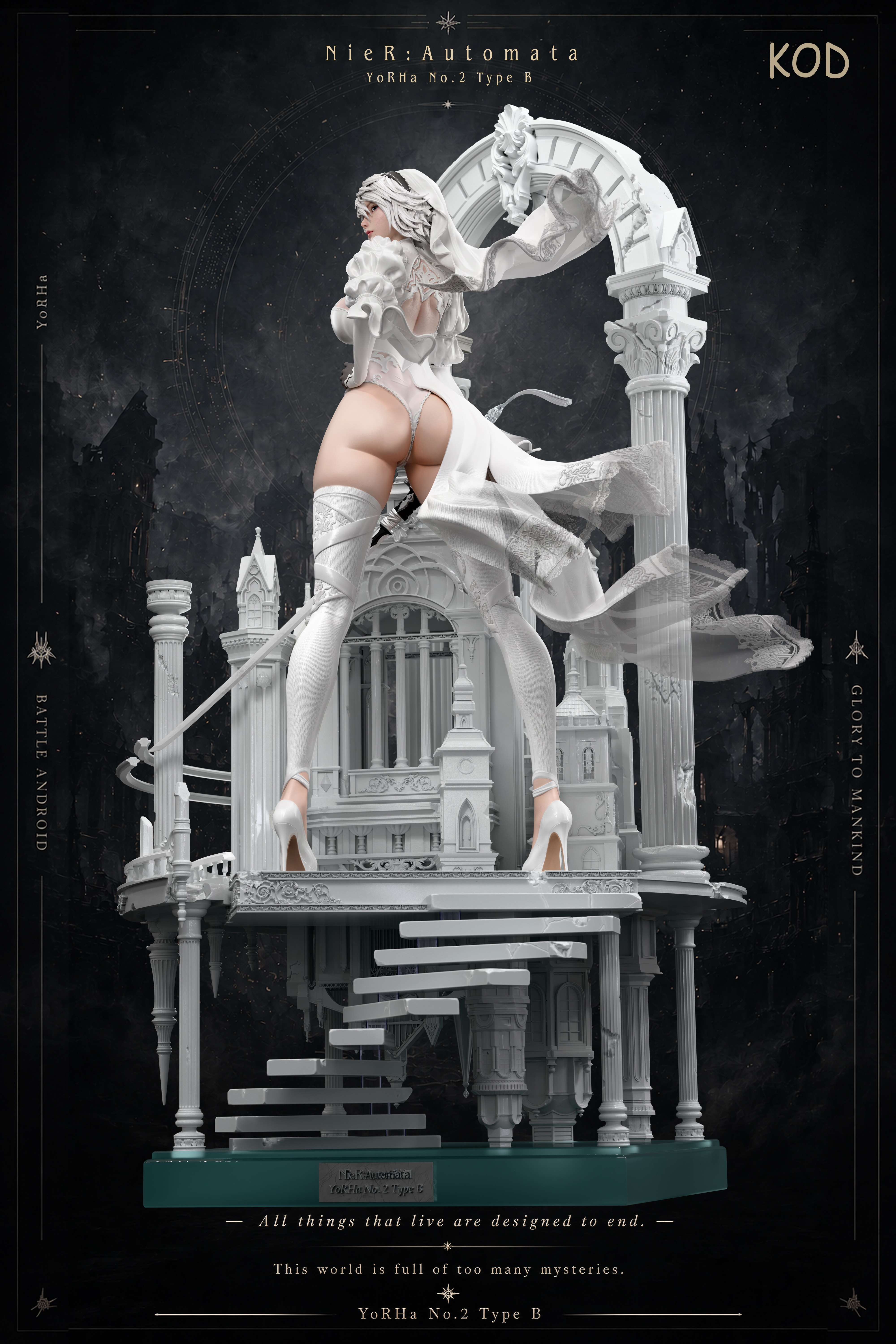 【Pre-sale】1/4 Scale Wedding Dress NieR 2B-NieR:Automata-KOD Studio