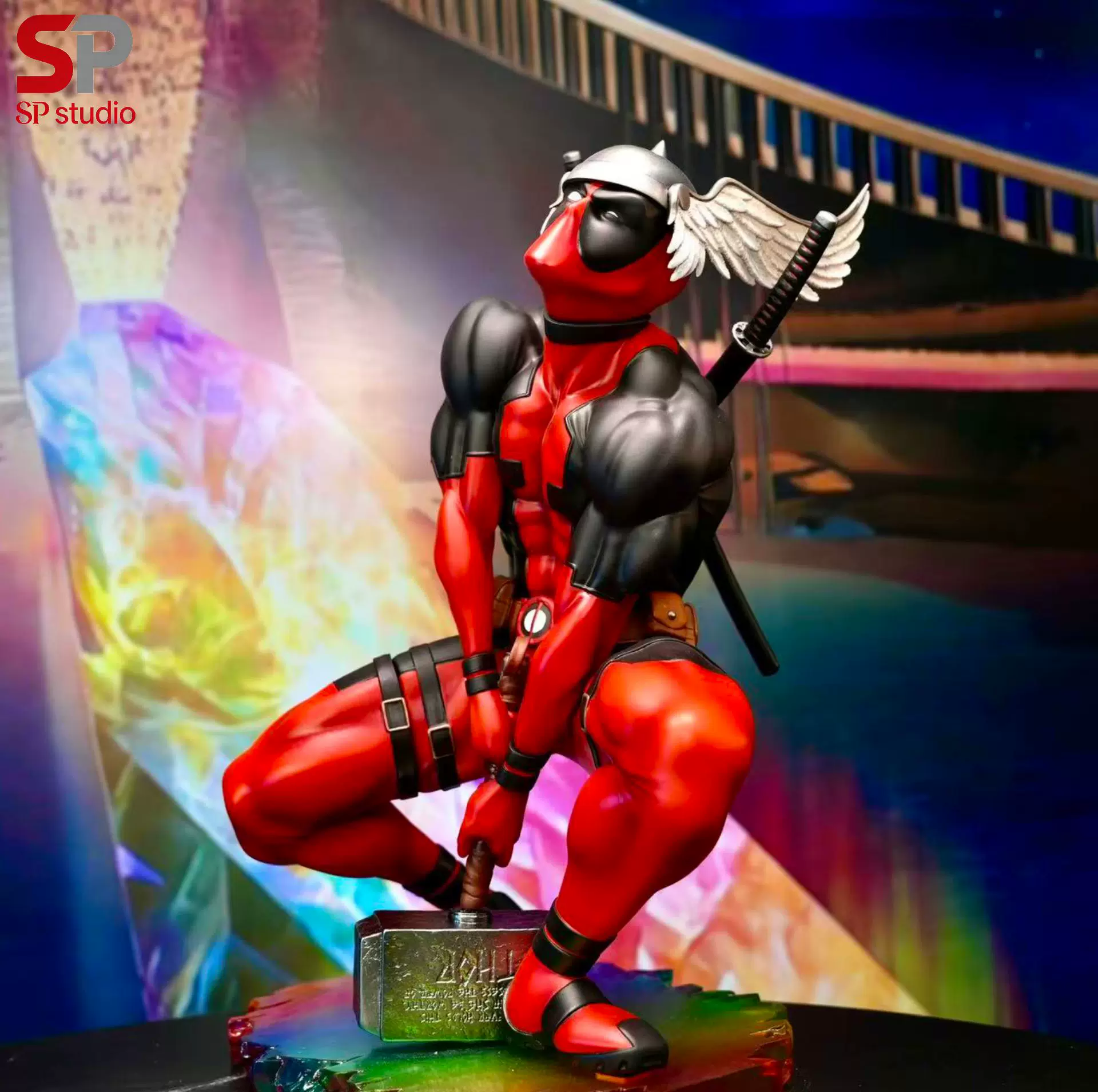 【Pre-sale】1/4 Scale 004 Deadpool with Hammer-SP Studio