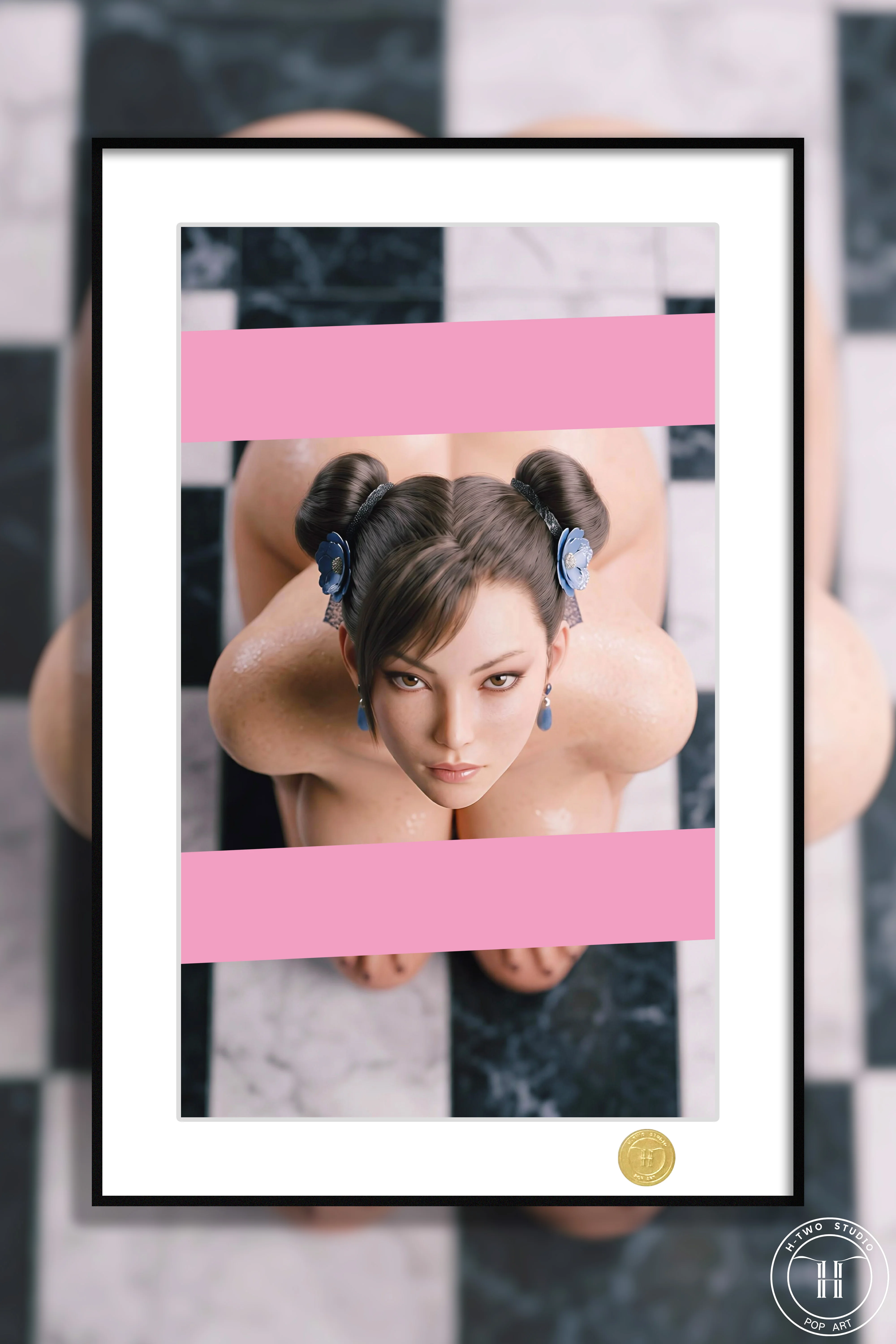 【Pre-sale】Decorative Painting of Kneeling ChunLi-Street Fighter-H2 Studio