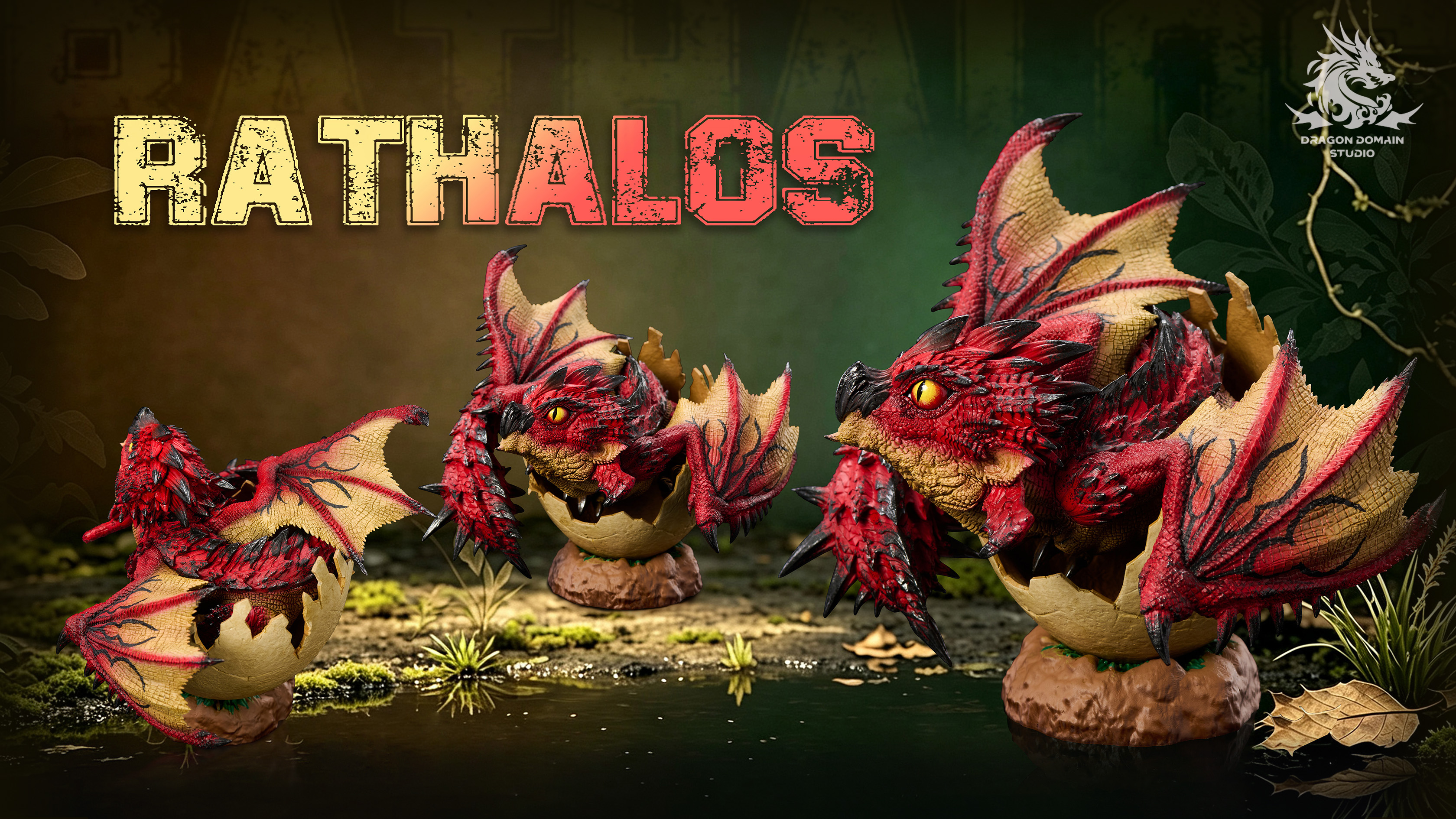 【Pre-sale】Rathalos and Rathian-Monster Hunter-Dragon Realm Studio