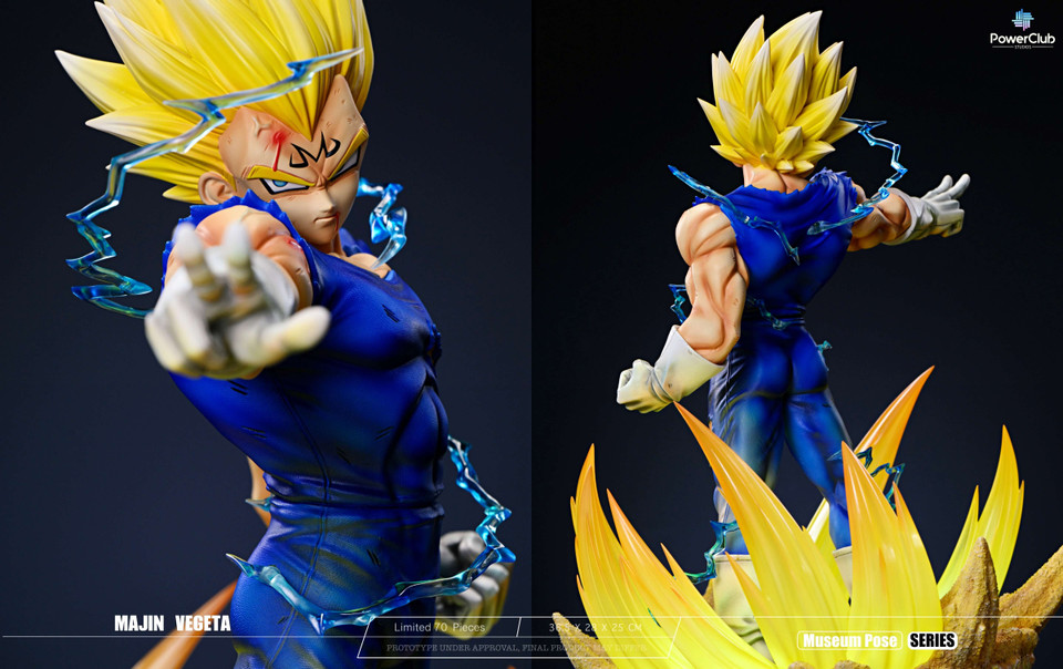 【Pre-sale】1/6 Scale Ultra ego Vegeta and Majin Vegeta with LED-Dragon Ball-PowerClub Studio