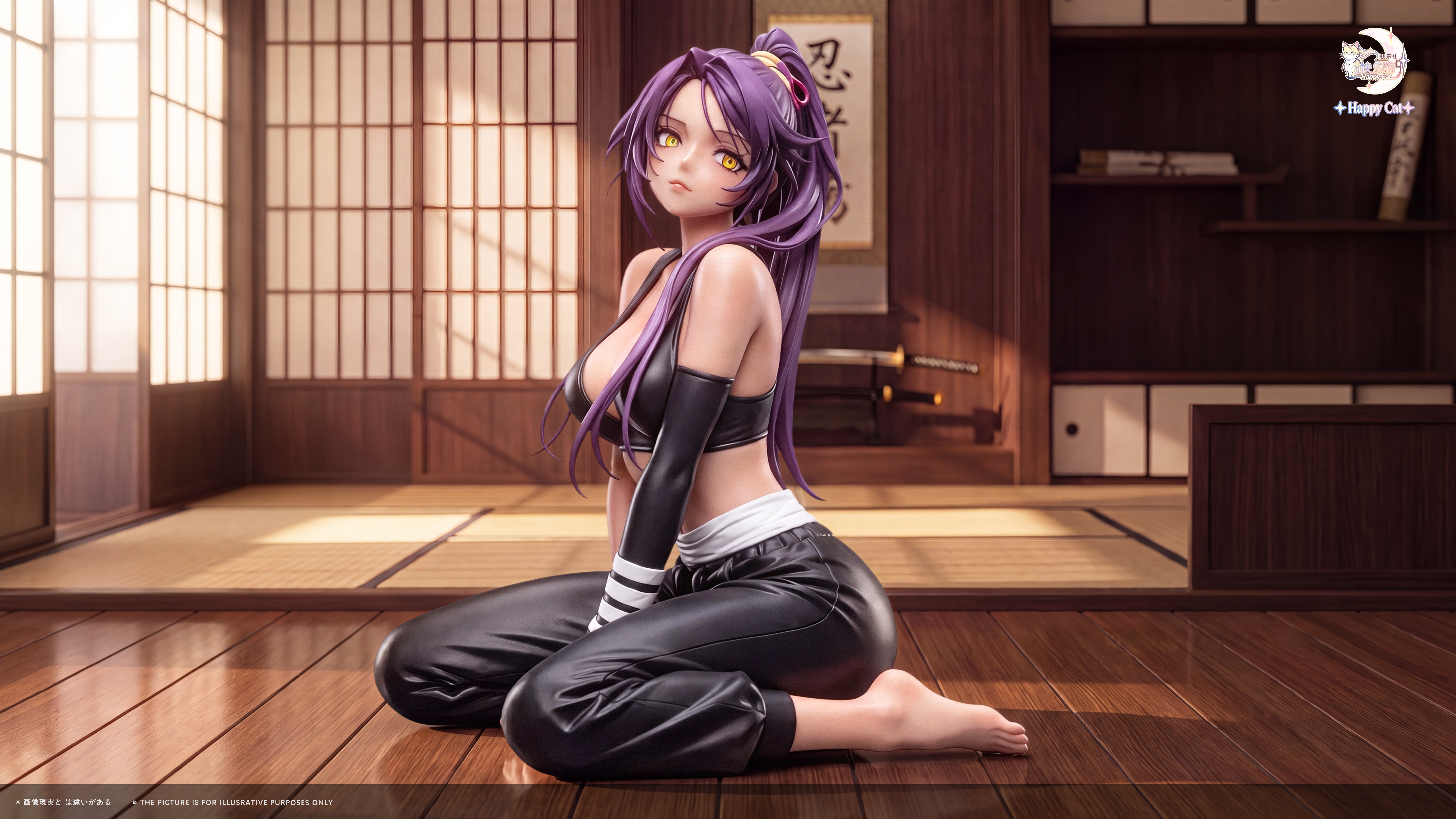 【Pre-sale】1/4 Scale Shihouin Yoruichi-Bleach-Happy Cat Studio