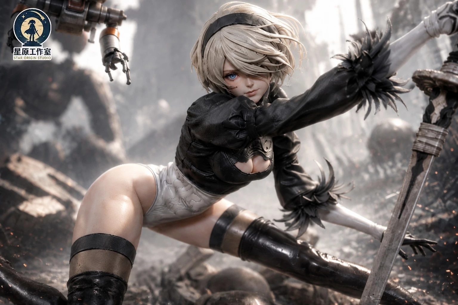 【Pre-sale】1/6 and 1/4 Scale NieR 2B Apocalyptic Warrior Maiden-NieR:Automata-Star Origin Studio