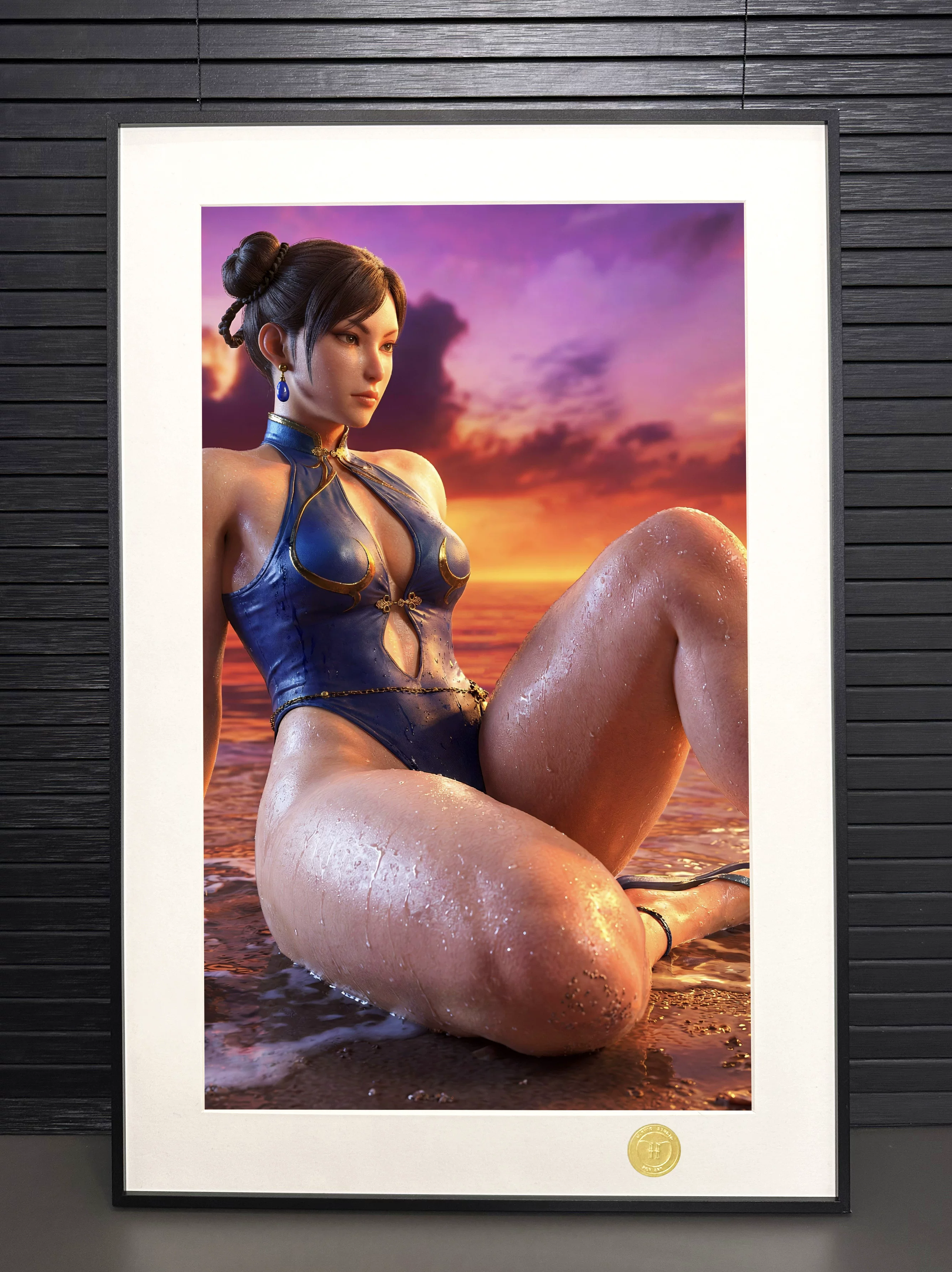 【Pre-sale】Decorative Painting of Beach ChunLi-Street Fighter-H2 Studio