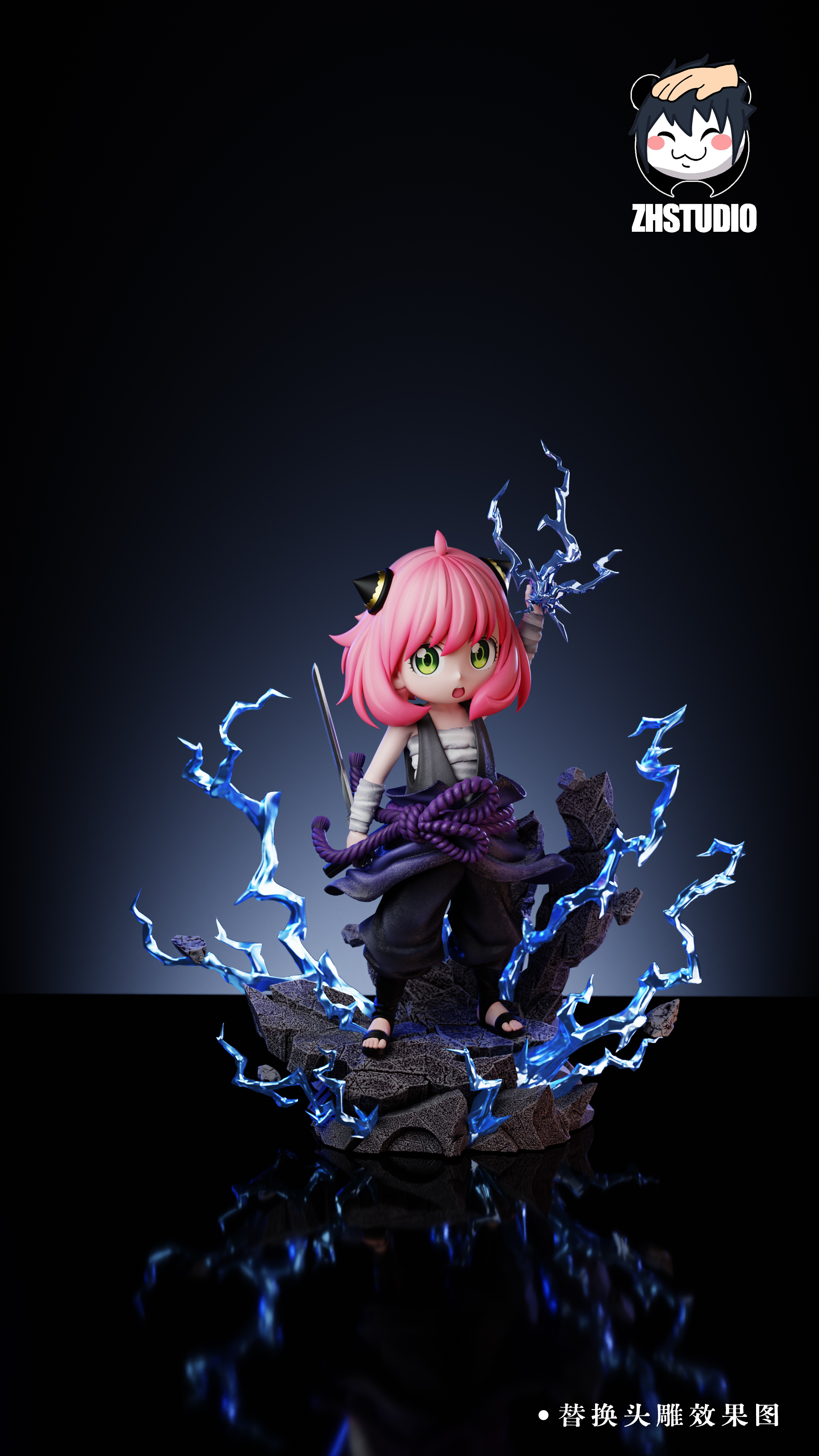 【Pre-sale】Anya cos Sasuke Uchiha with LED-SPY X FAMILY-ZH Studio