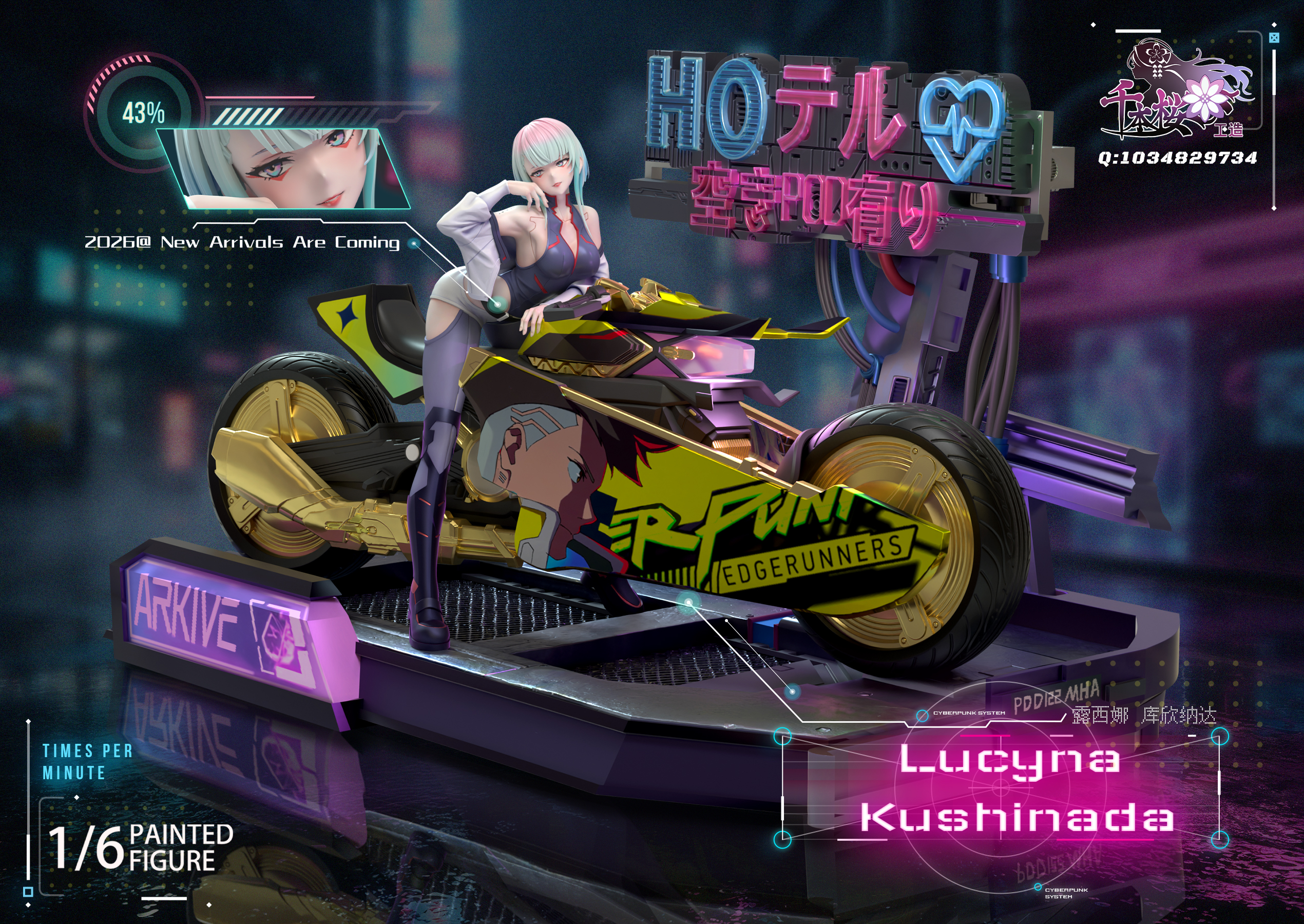 【Pre-sale】1/6 Scale Lucy-CYBERPUNK EDGERUNNERS-QBYGZ Studio