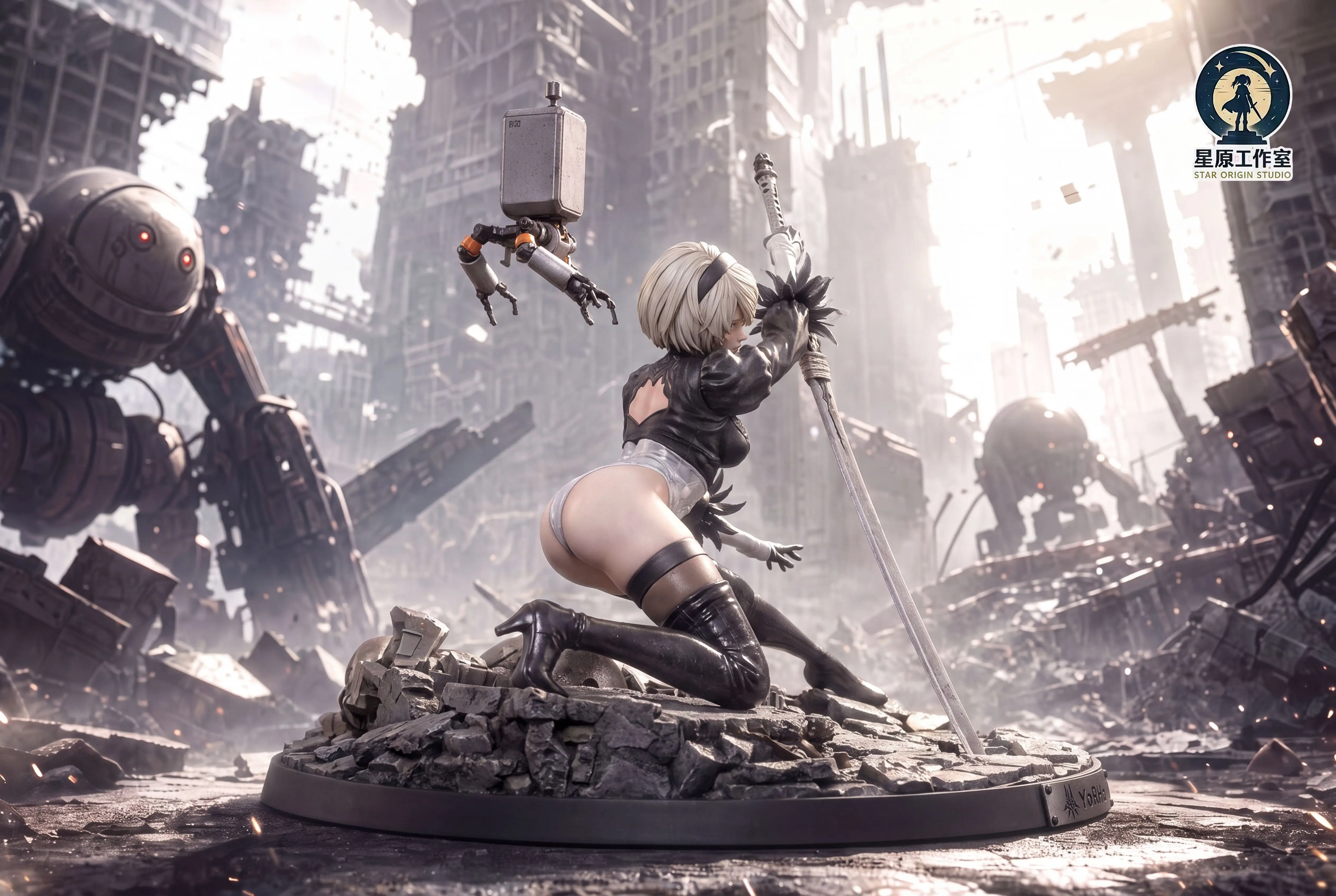 【Pre-sale】1/6 and 1/4 Scale NieR 2B Apocalyptic Warrior Maiden-NieR:Automata-Star Origin Studio
