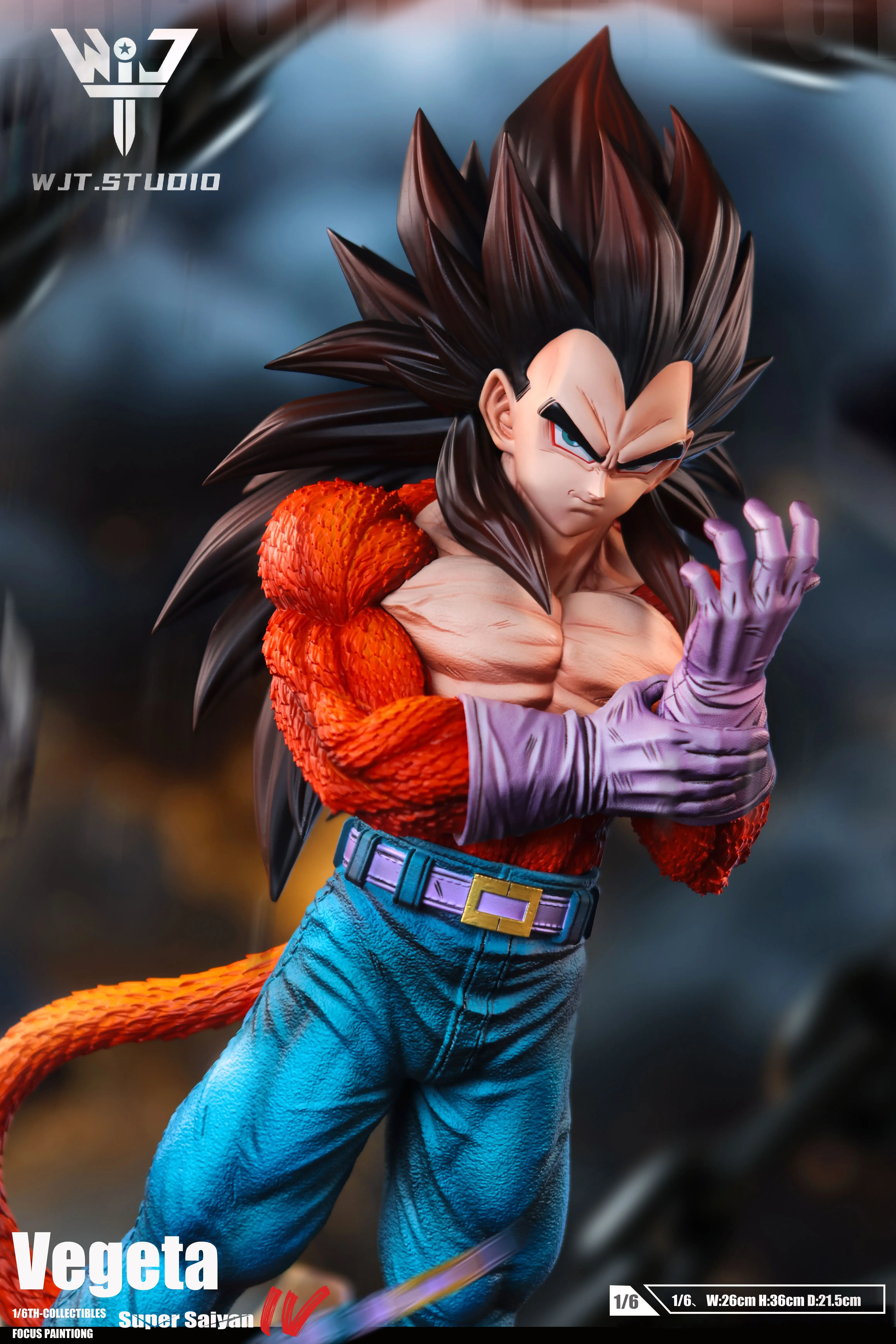 【Pre-sale】1/6 and 1/4 Scale Proud Vegeta with Long Hair-Dragon Ball-WJT Studio