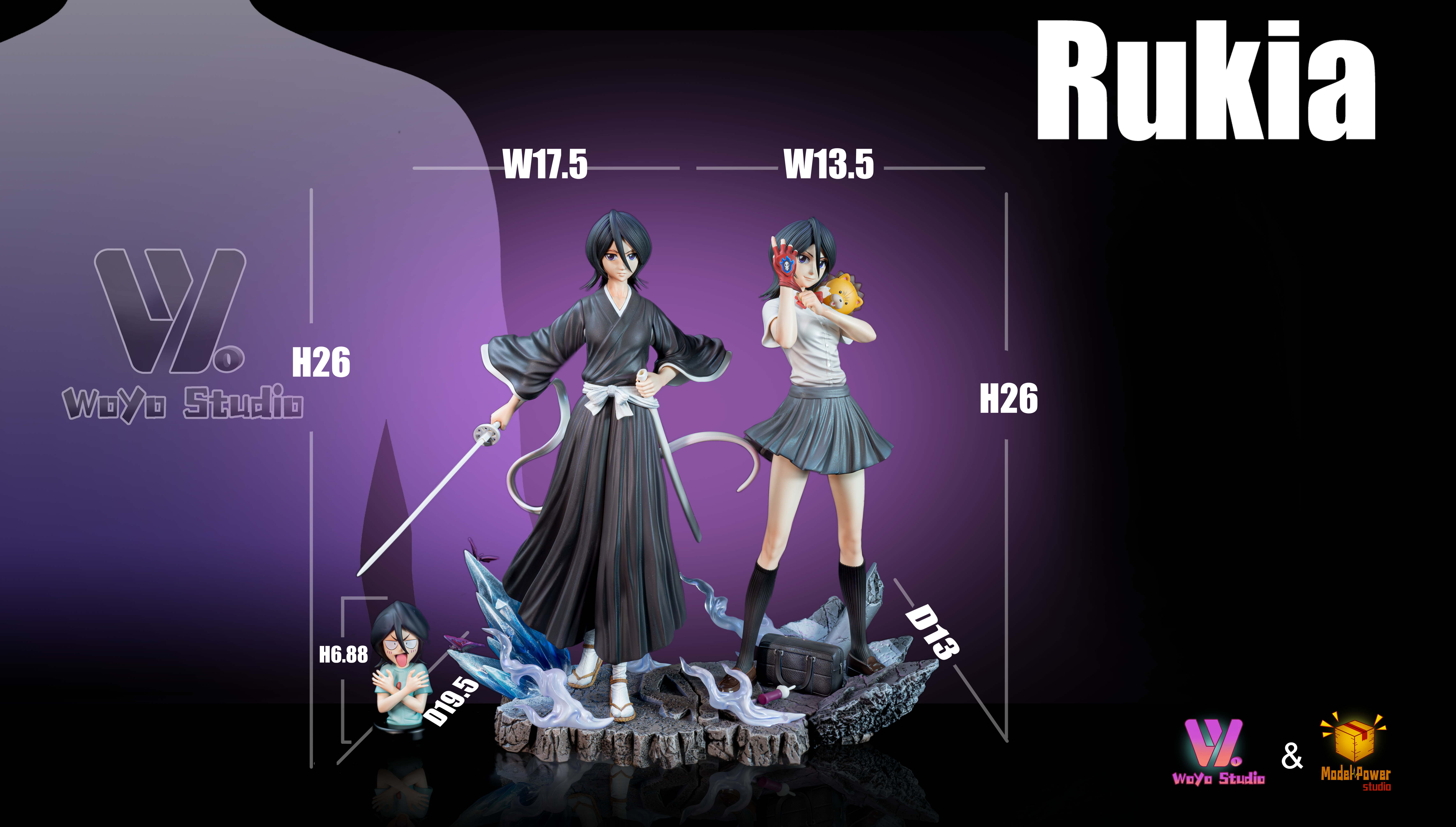 【Pre-sale】1/6 Scale Rukia-Bleach-WoYo Studio X Model Power Studio