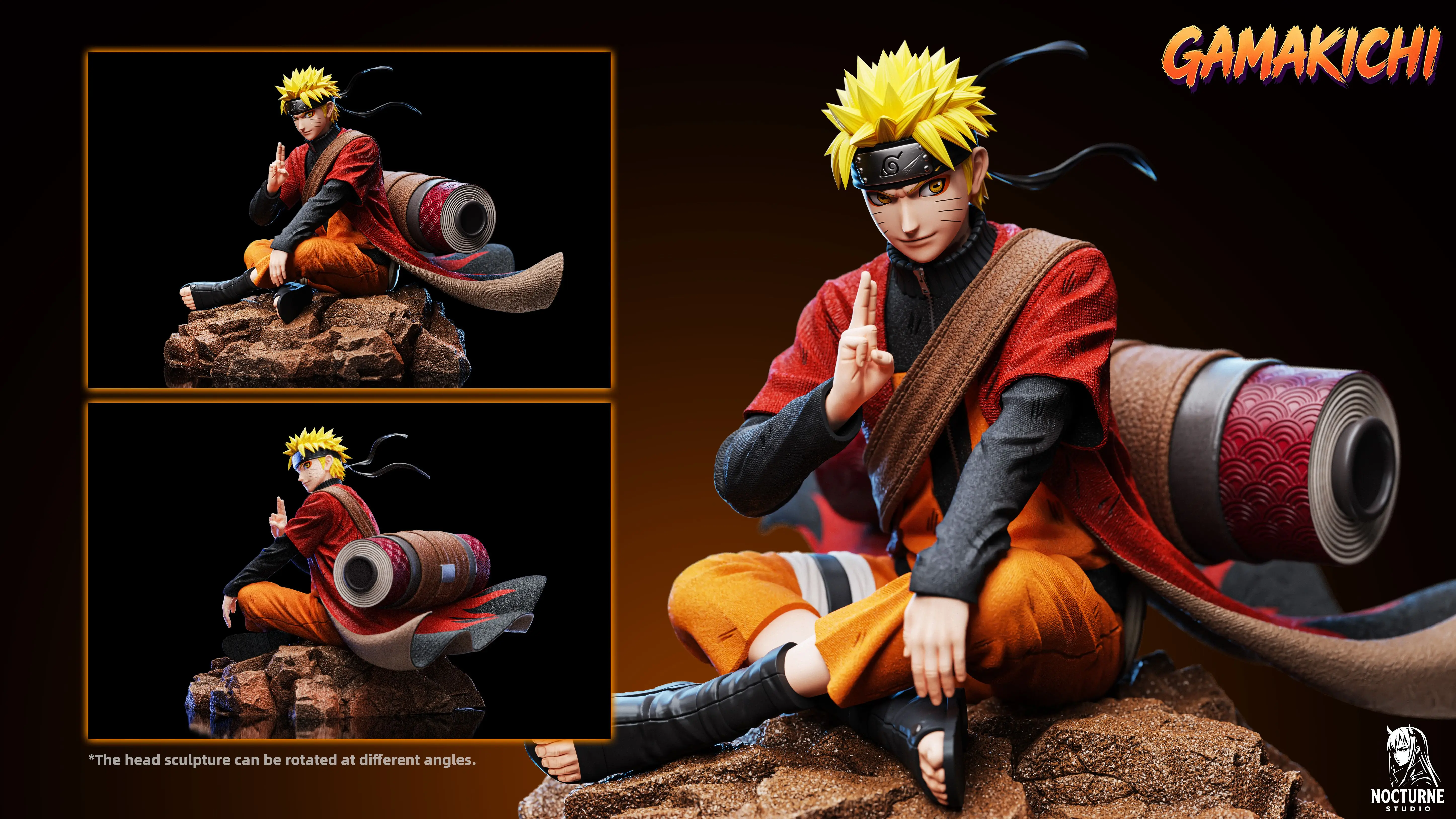 【Pre-sale】1/7 Scale Naruto and Gamakichi-Naruto-Nocturne Studio x ICE Studio