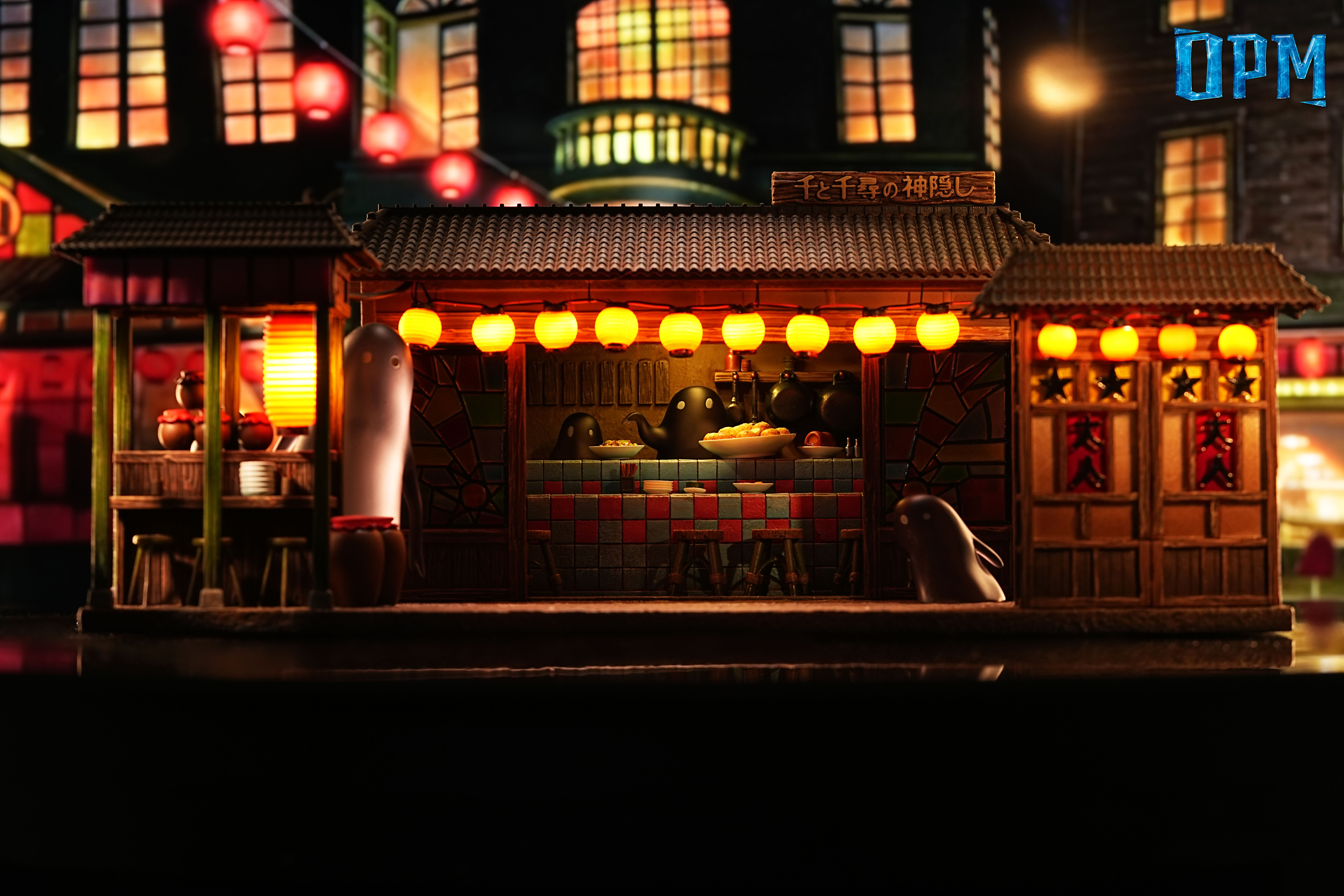 【Pre-sale】015 Chihiro Ogino and Haku running with LED-Spirited Away-OPM Studio