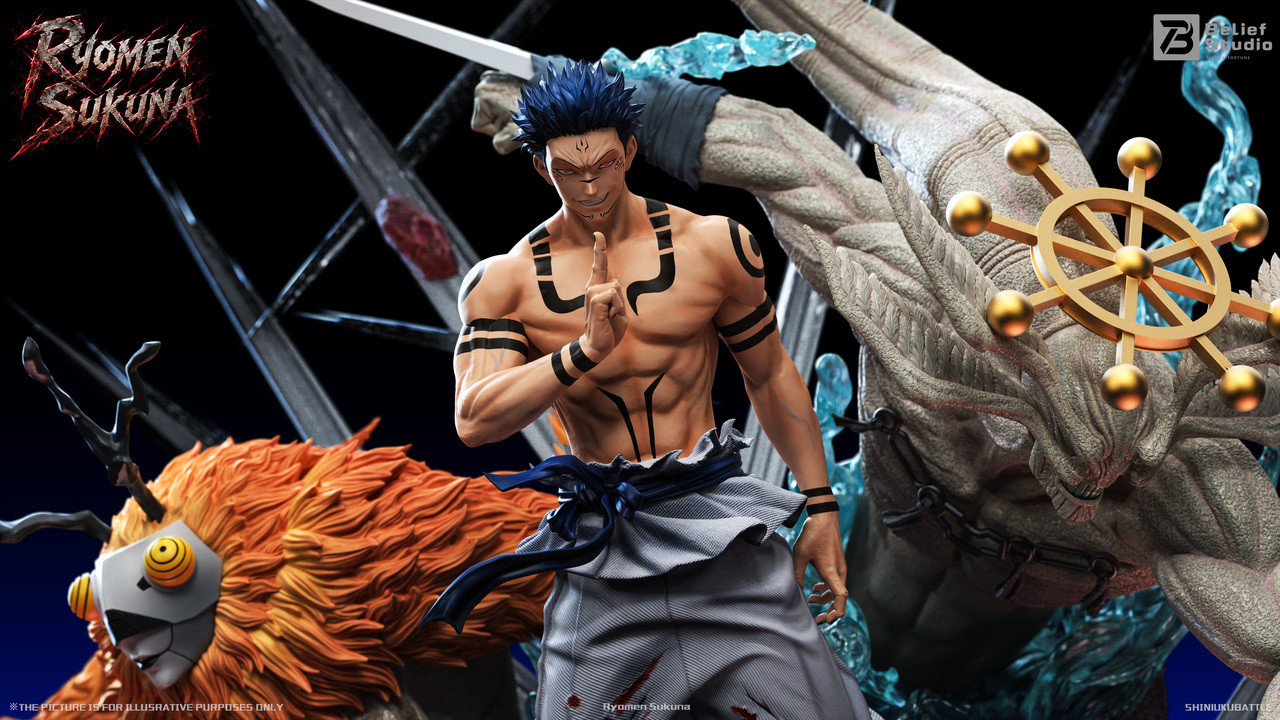【Pre-sale】1/6 Scale Ryomen Sukuna with LED-Jujutsu Kaisen-Belief Studio