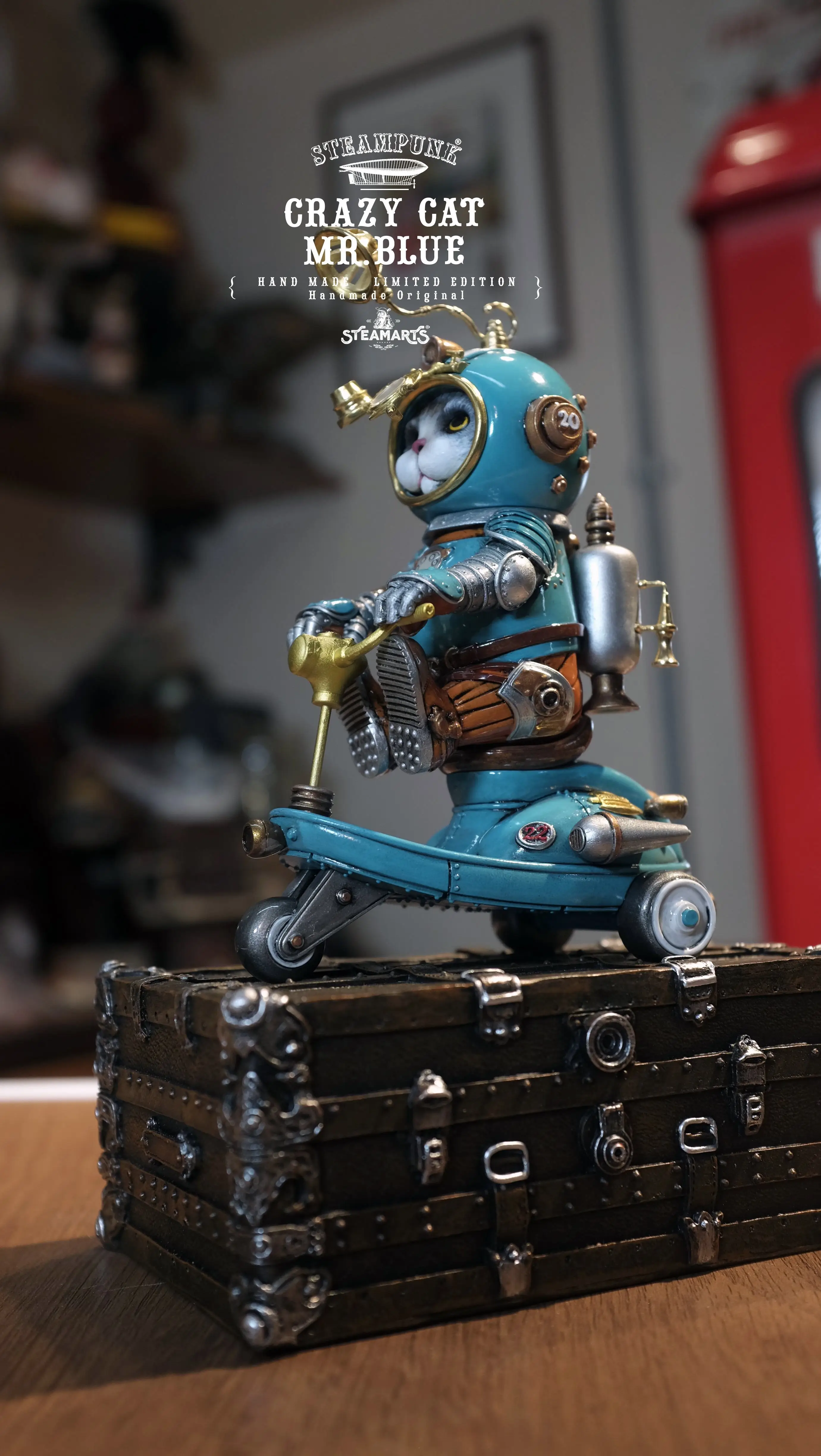 【Pre-sale】Mini Scooter of CRAZY CAT MR.BLUE-STEAMARTS Studio