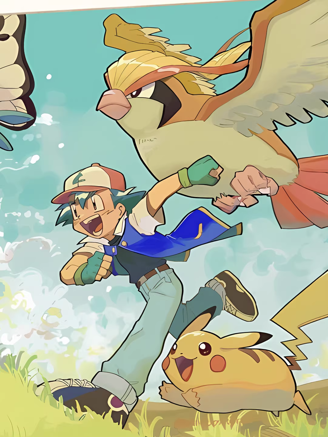 【Pre-sale】Decorative Painting of Ash and Pokemons-XingKong Studio