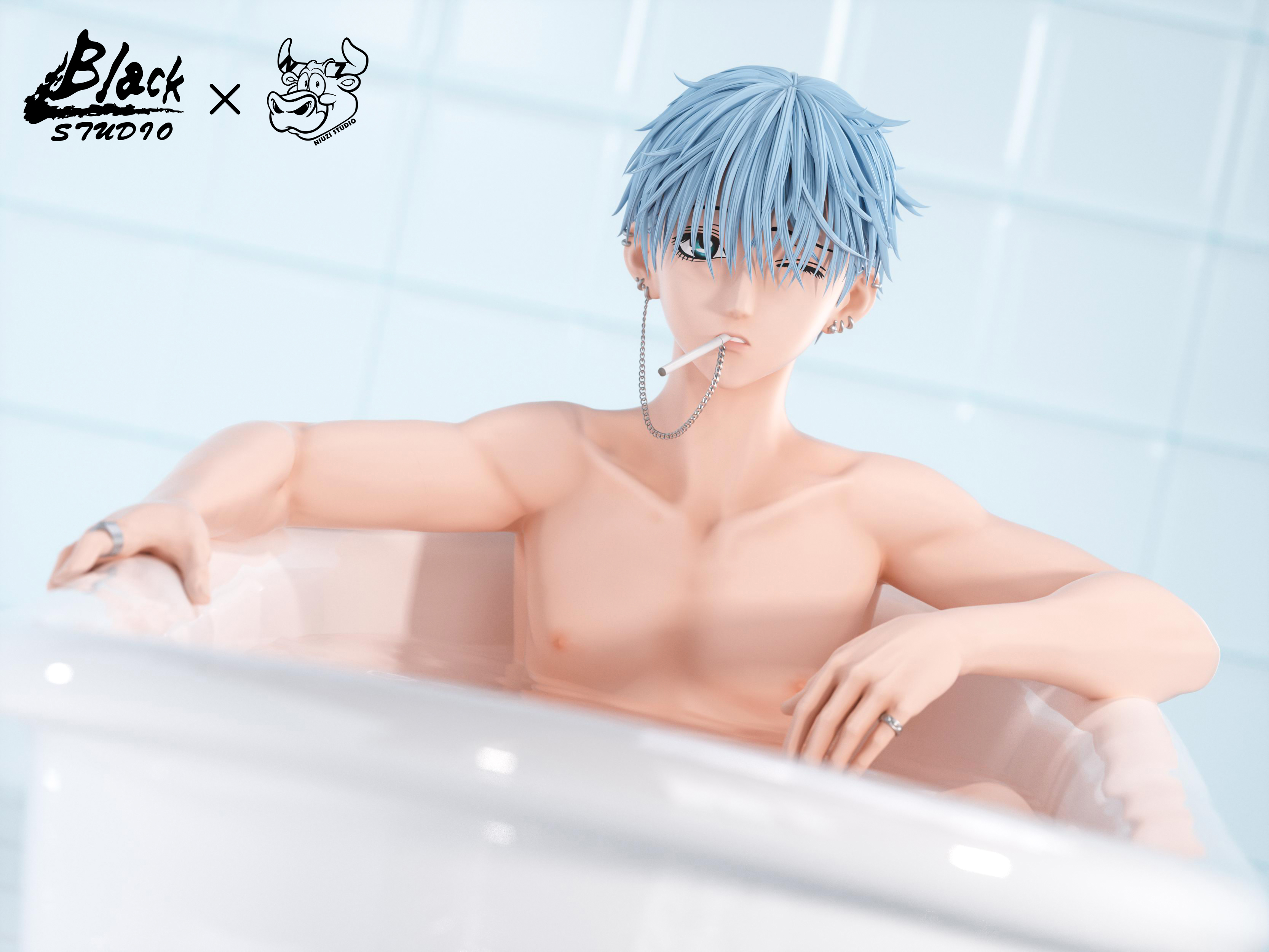 【Pre-sale】1/6 Scale Bathtub Okazaki Shinichi-BLACK and NIUZI Studios