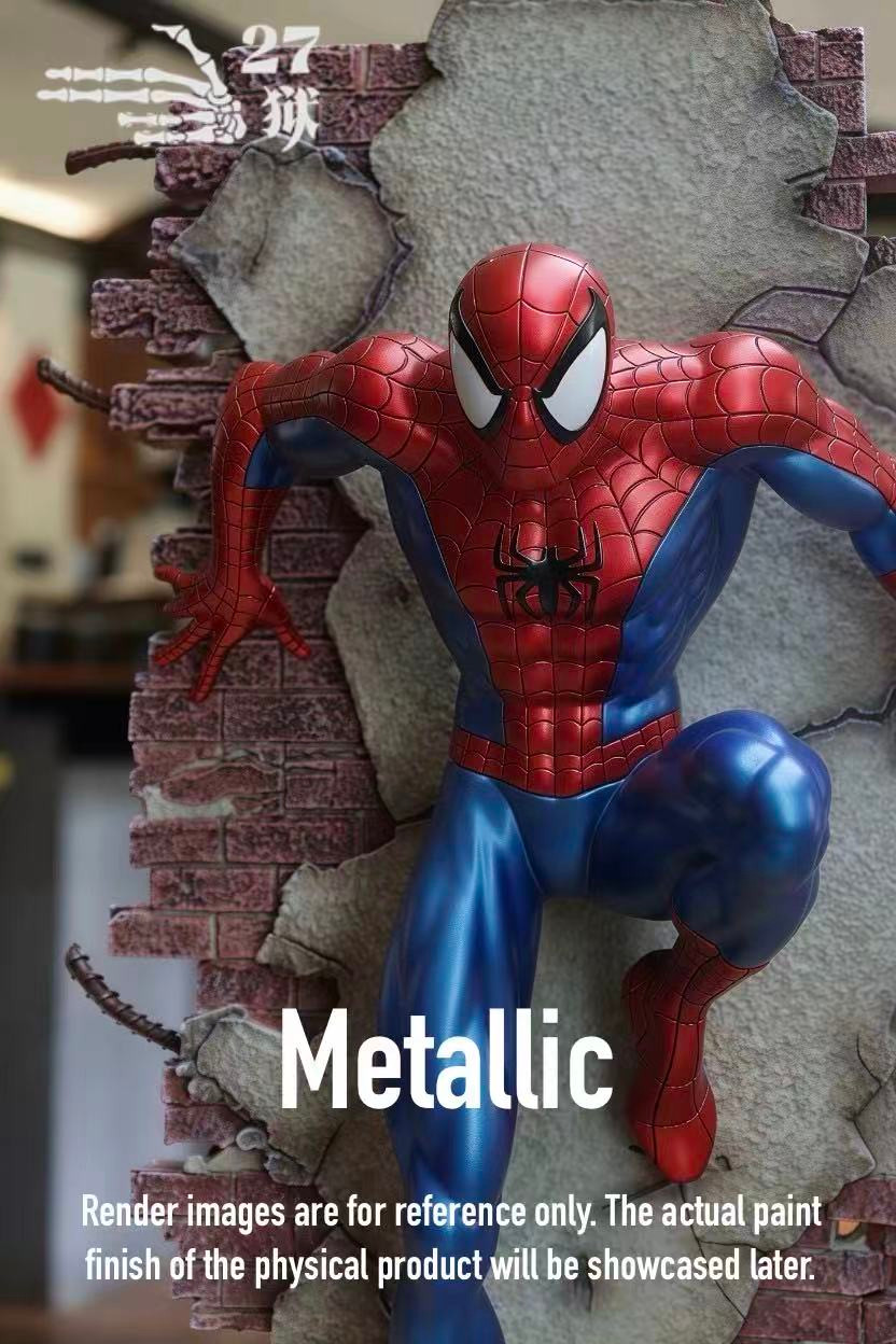 【Pre-sale】1/4 Scale Spiderman on the Wall-27abyss Studio