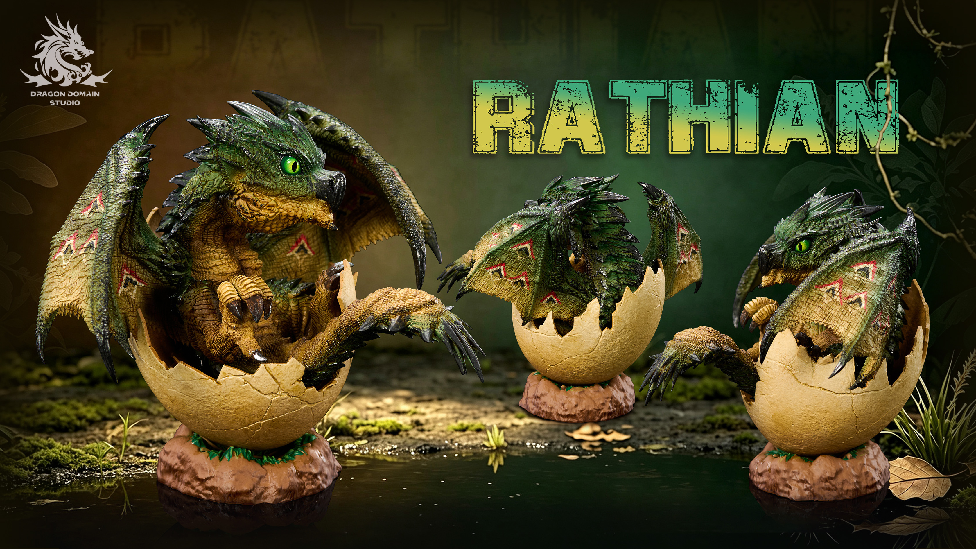 【Pre-sale】Rathalos and Rathian-Monster Hunter-Dragon Realm Studio