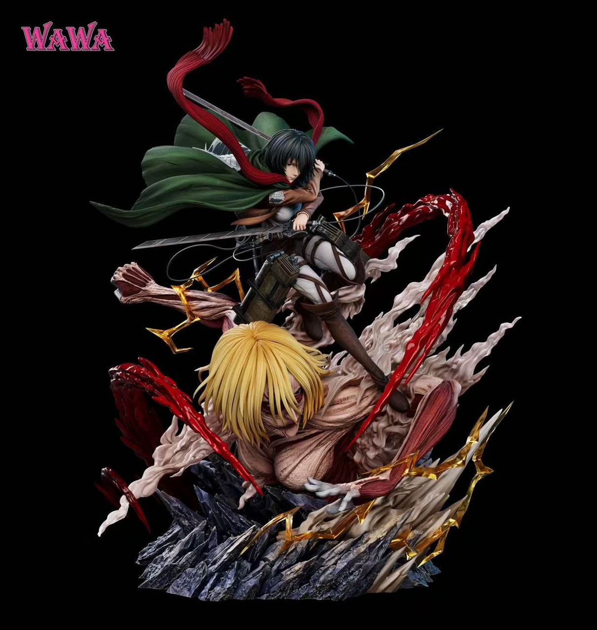 【Pre-sale】Mikasa Ackerman and Female Titan-WAWA Studio