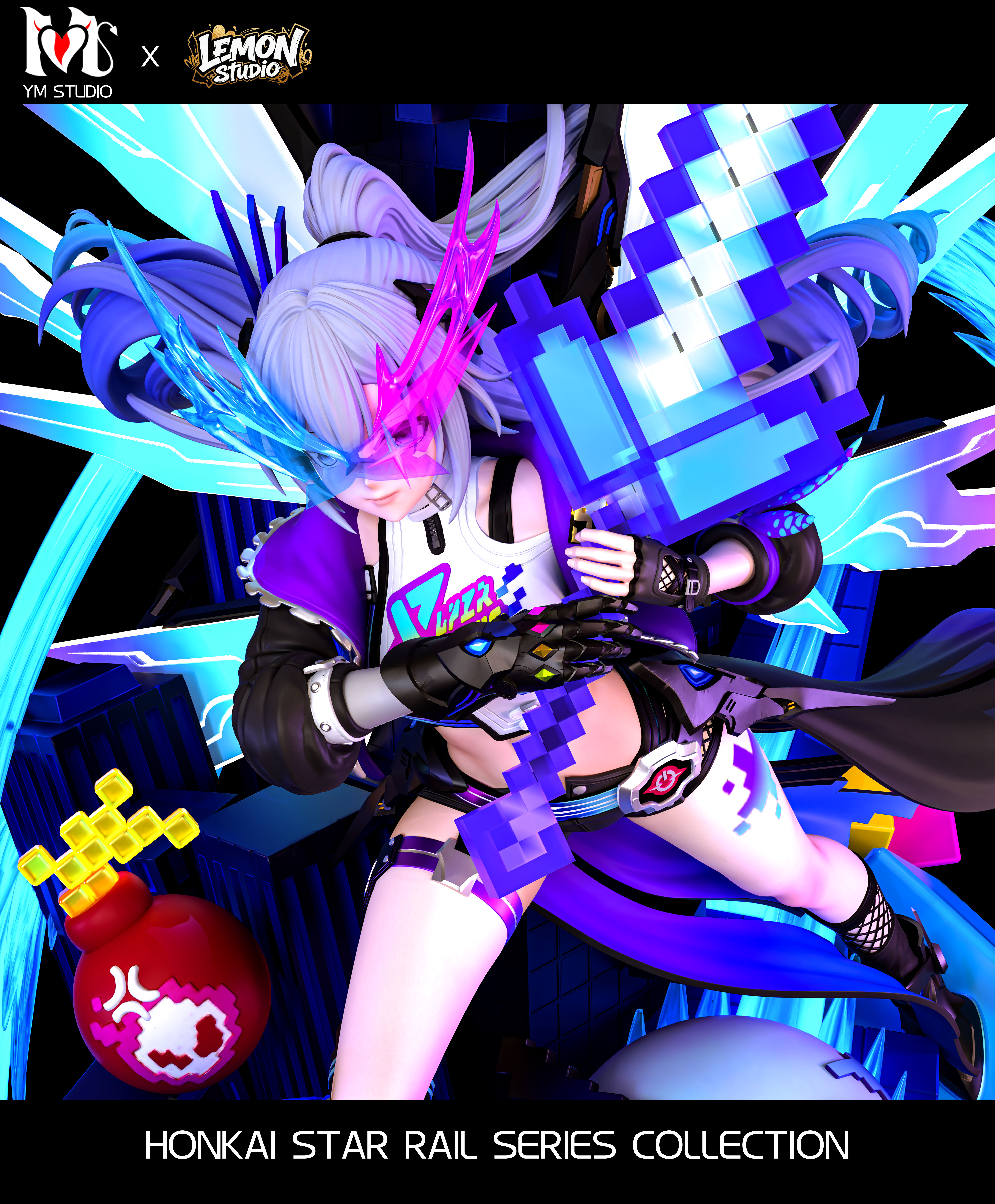 【Pre-sale】1/4 Scale Silver Wolf-Honkai: Star Rail-YM Studio x Lemon Studio