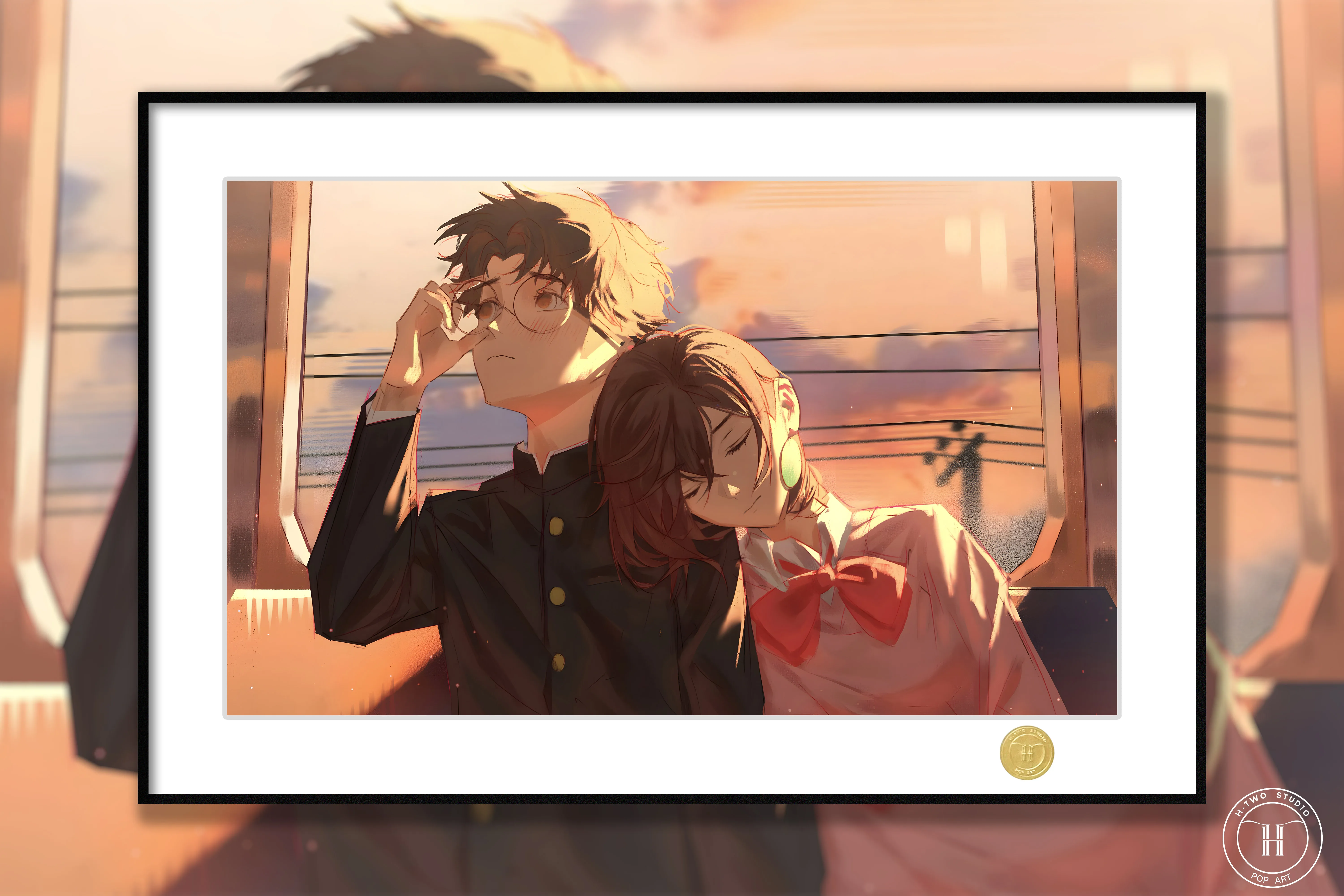 【Pre-sale】Decorative Painting of Momo Ayase and Takakura Ken-DANDADAN-H2 Studio