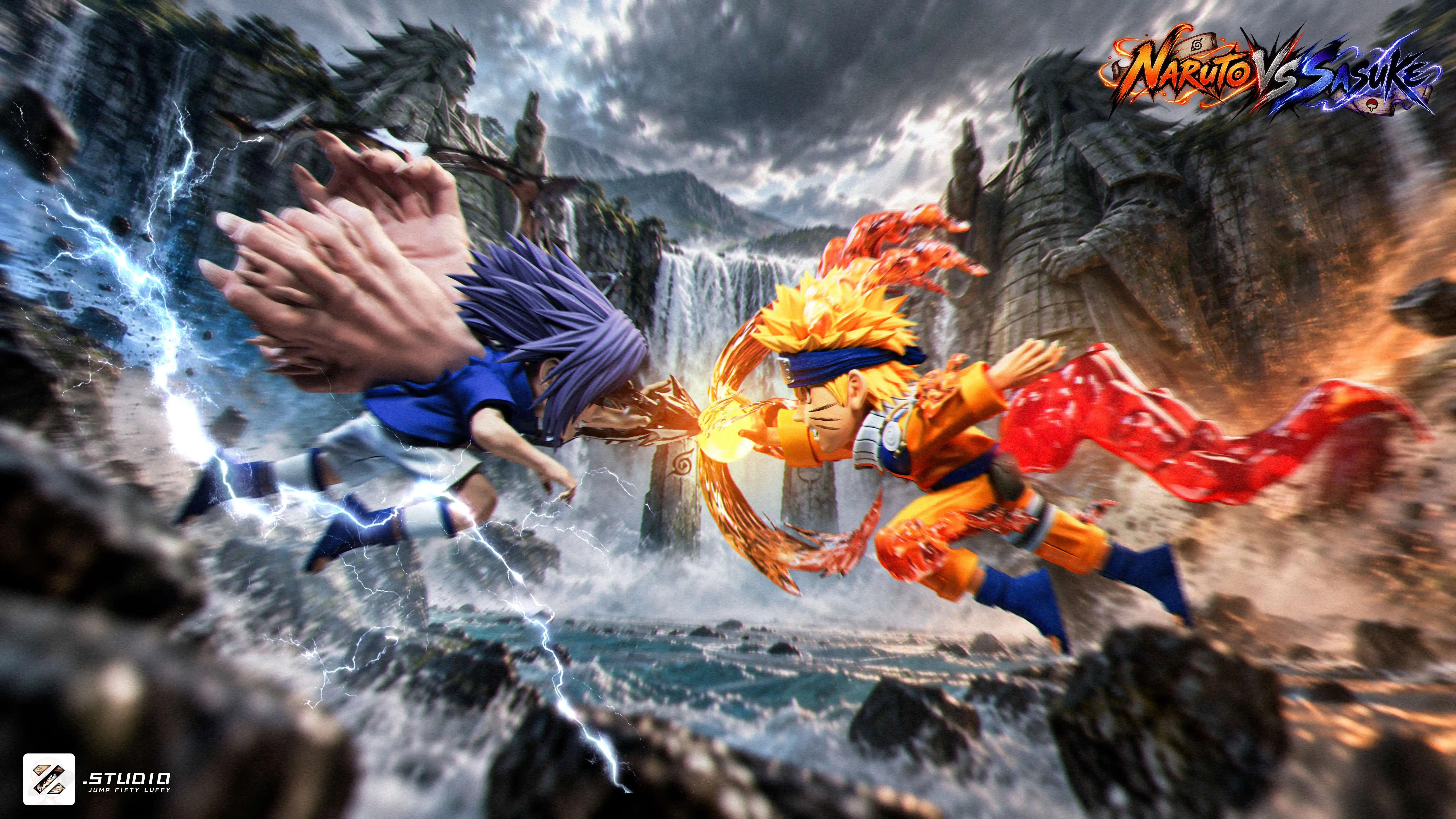 【Pre-sale】Sasuke VS Naruto-Naruto-Zzz Studio