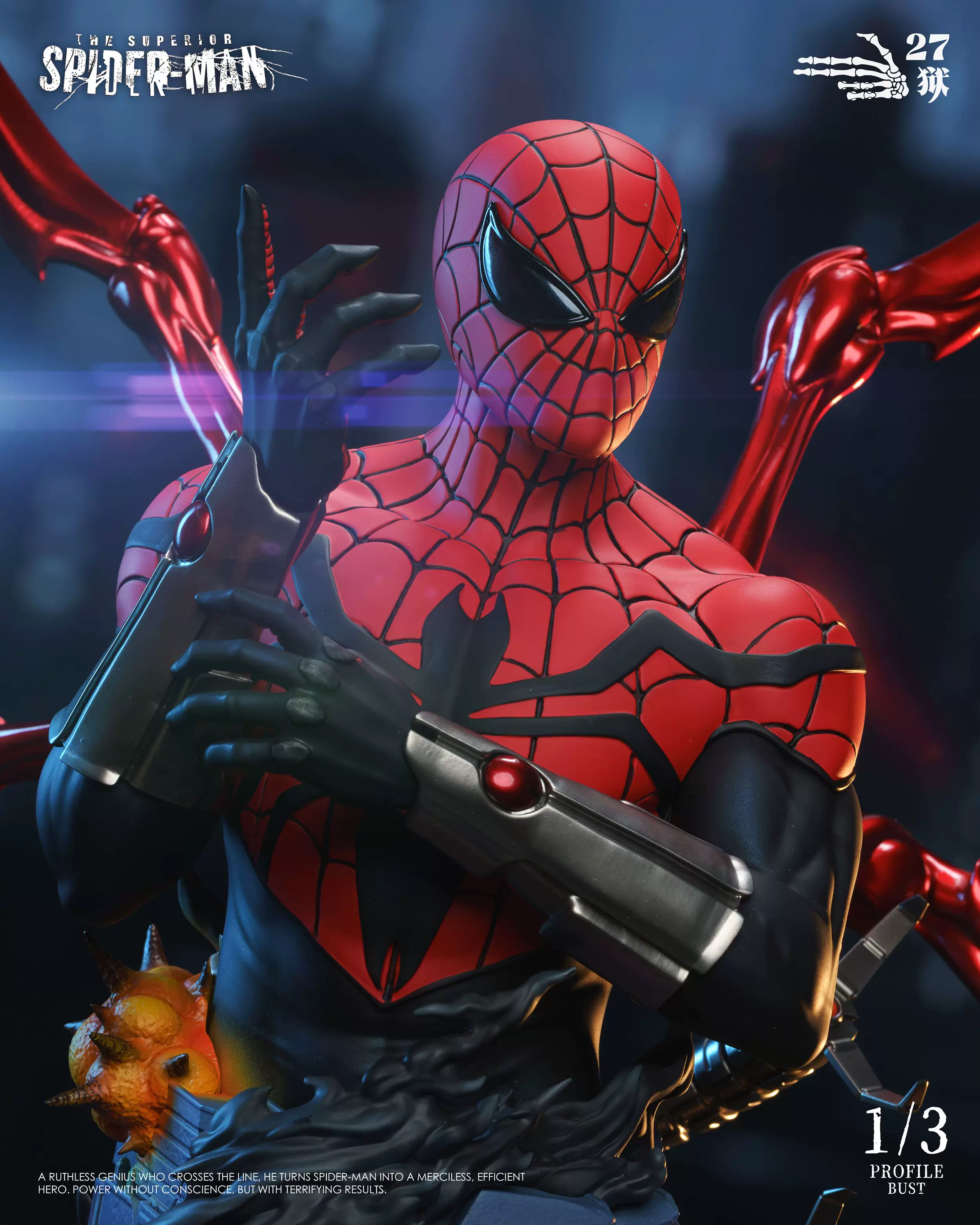 【Pre-sale】1/3 Scale 003 Bust of Spider Man-27abyss Studio
