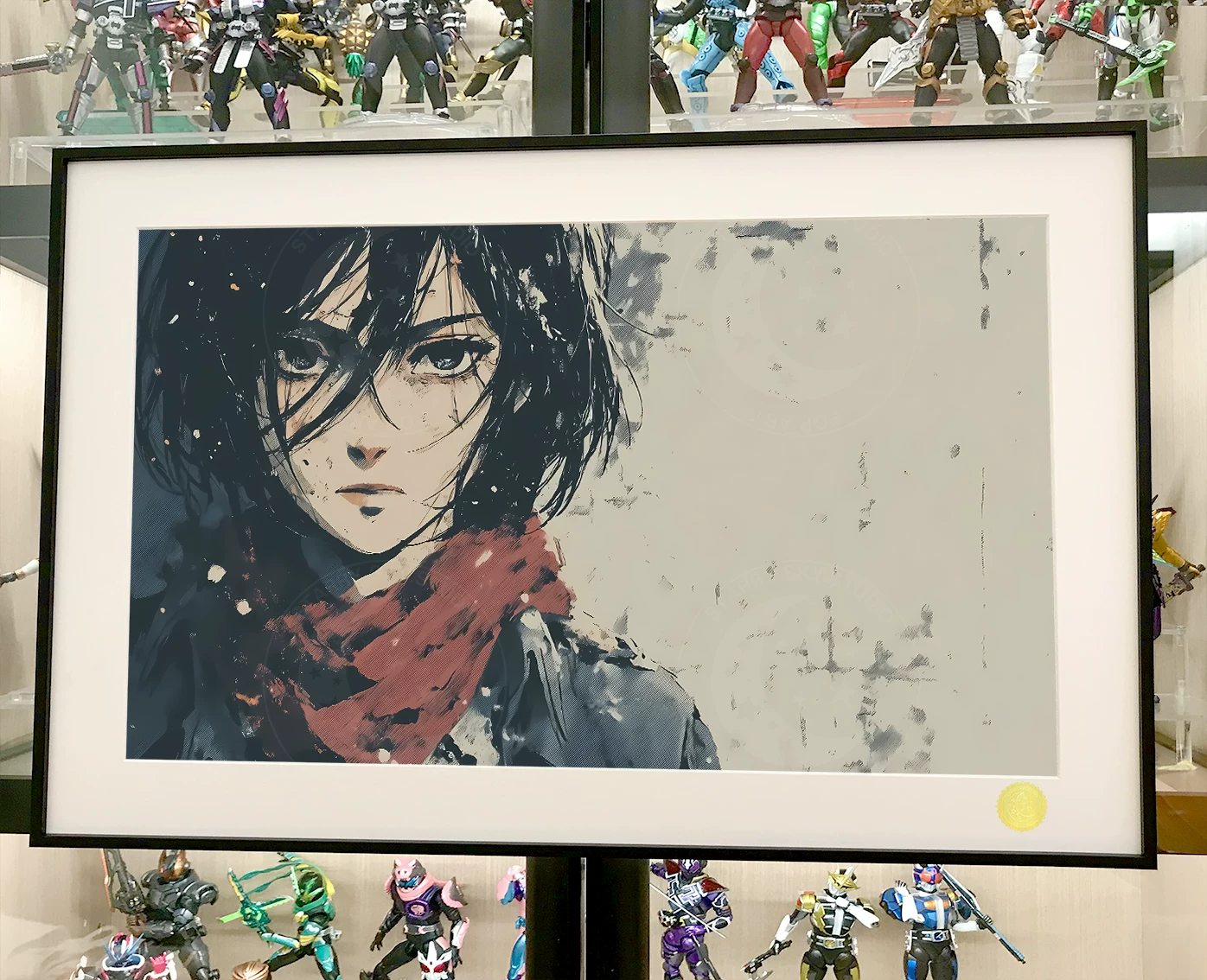 【Pre-sale】Decorative Painting of Mikasa in Ruin-Attack on Titan-XingKong Studio