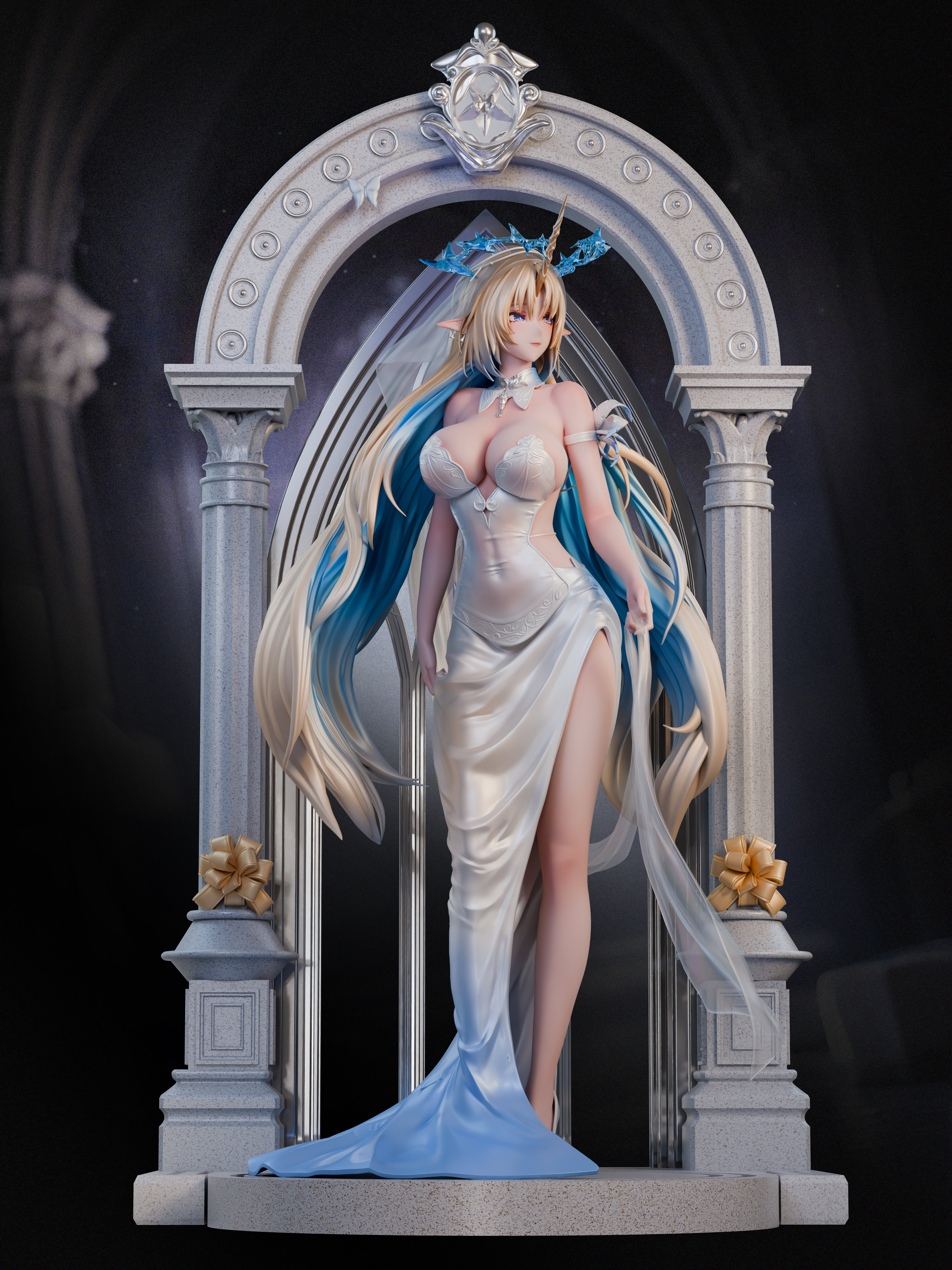 【Pre-sale closed】1/6 and 1/4 Scale Weddinhg Dress Cartethyia-Wuthering Wave-Hyperion Studio