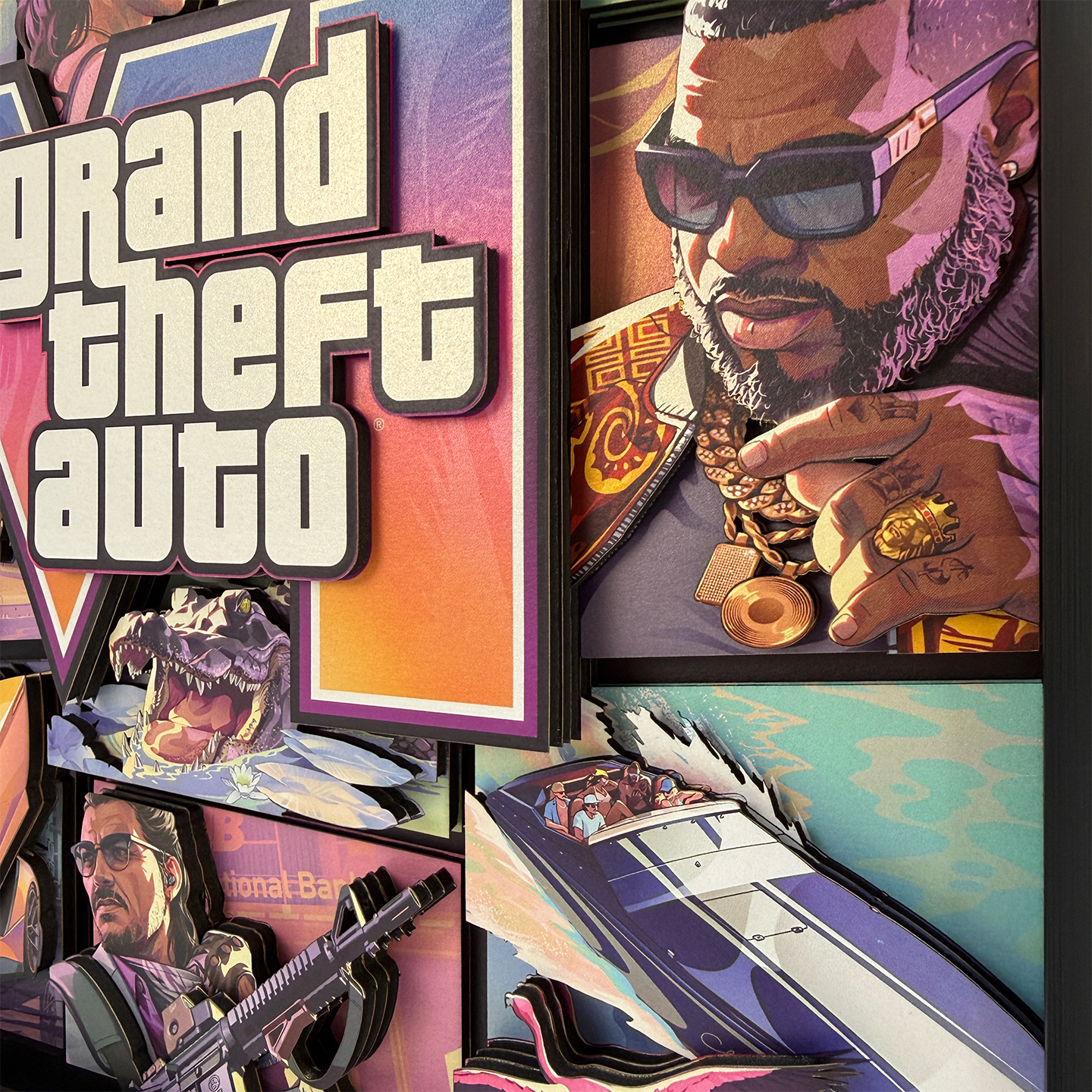 【In stock】Decorative Painting of Grand Theft Auto-Aotu Panda Studio