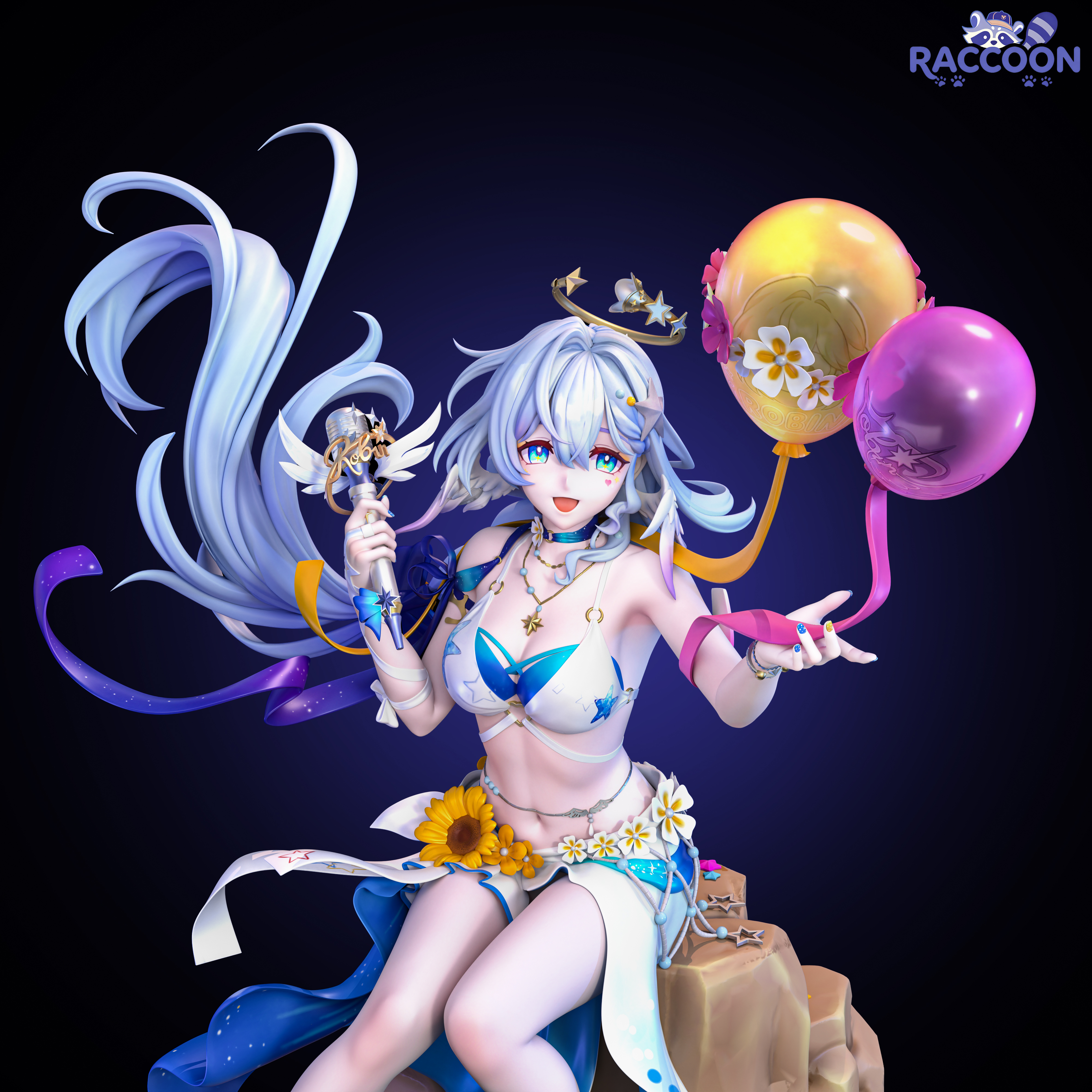 【Pre-sale】1/6 Scale Summeretto Robin-Honkai: Star Rail-Raccoon (XHX) Studio