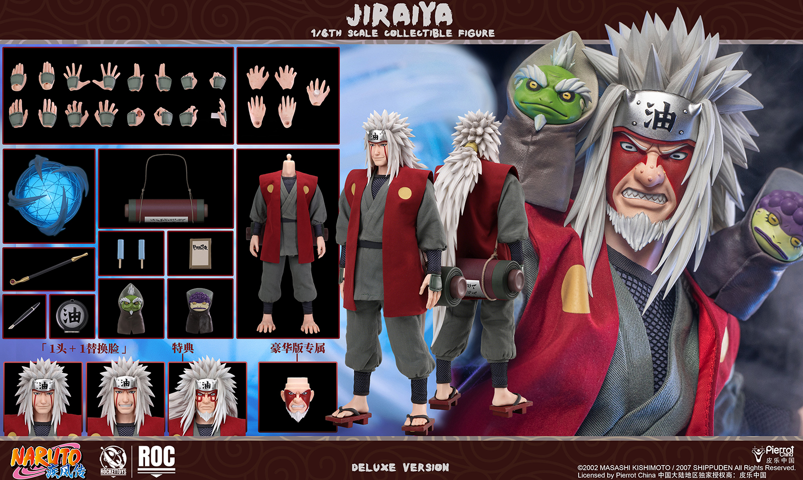 【Pre-sale】1/6 Scale Jiraiya-ROCKETTOYS Studio