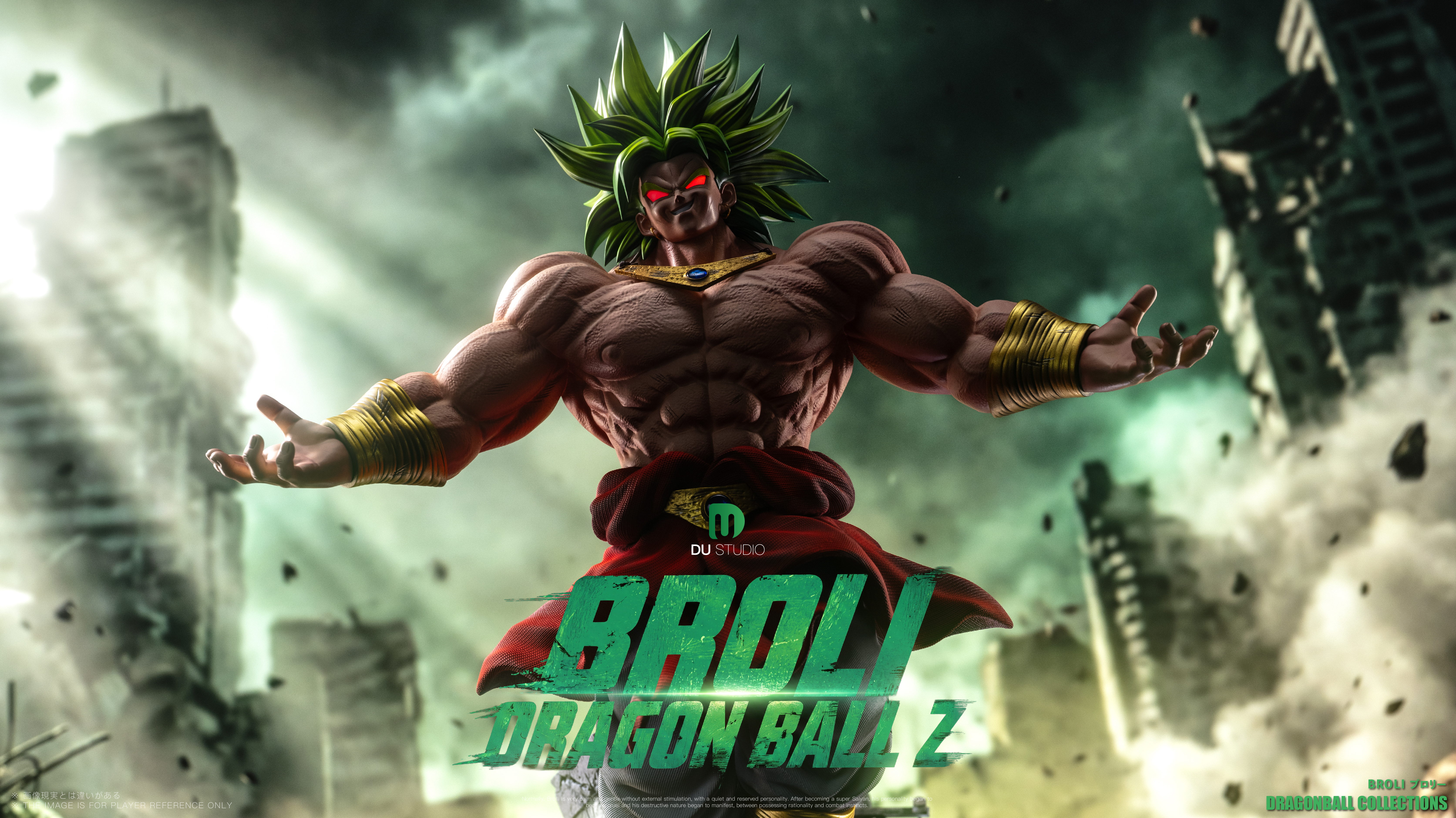 【Pre-sale】1/8, 1/6 and 1/4 Scale Super Saiyan Broly with LED-Dragon Ball-DU Studio