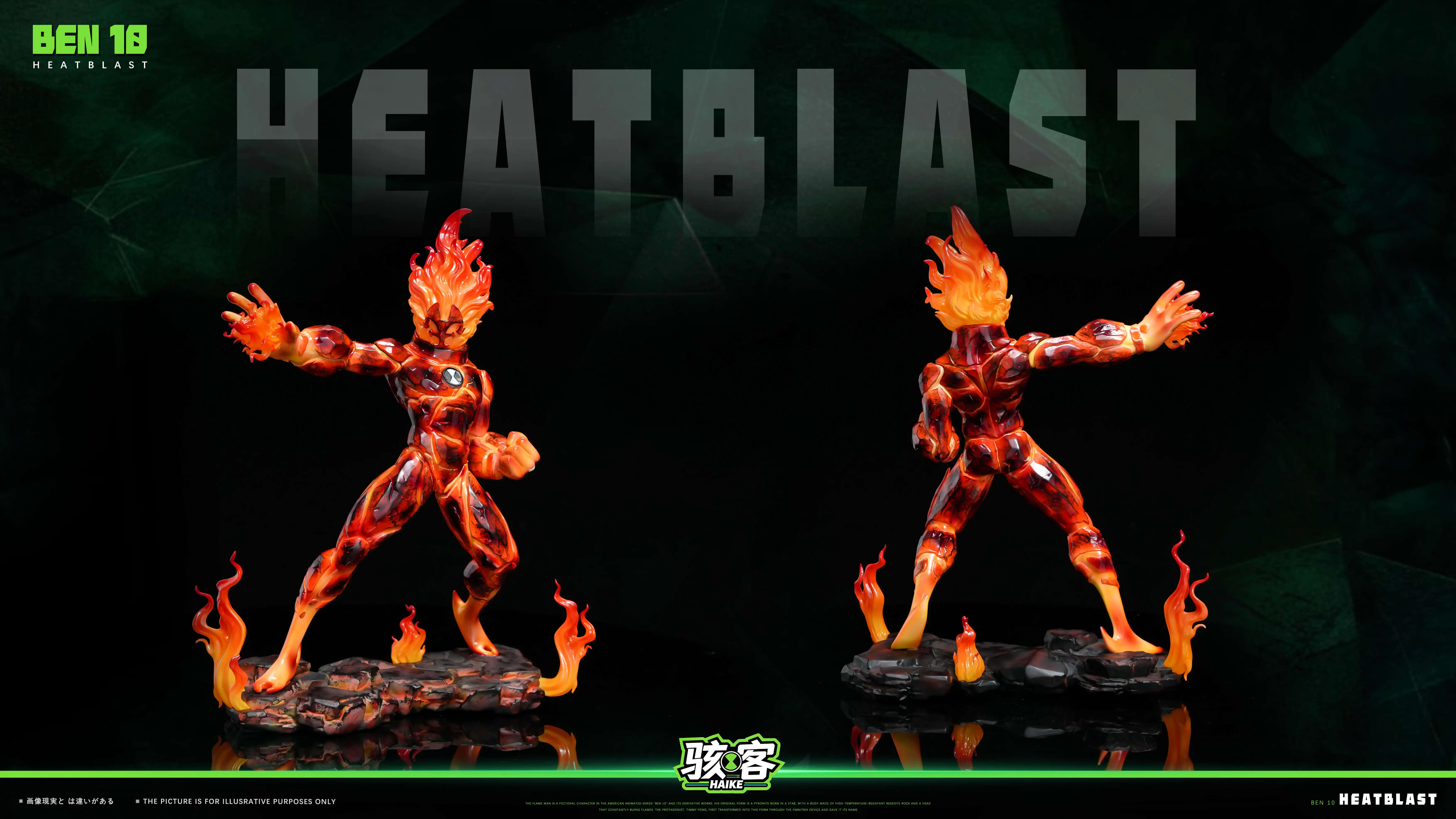 【Pre-sale】Heatblast and Diamondhead-Ben 10-Haike Studio