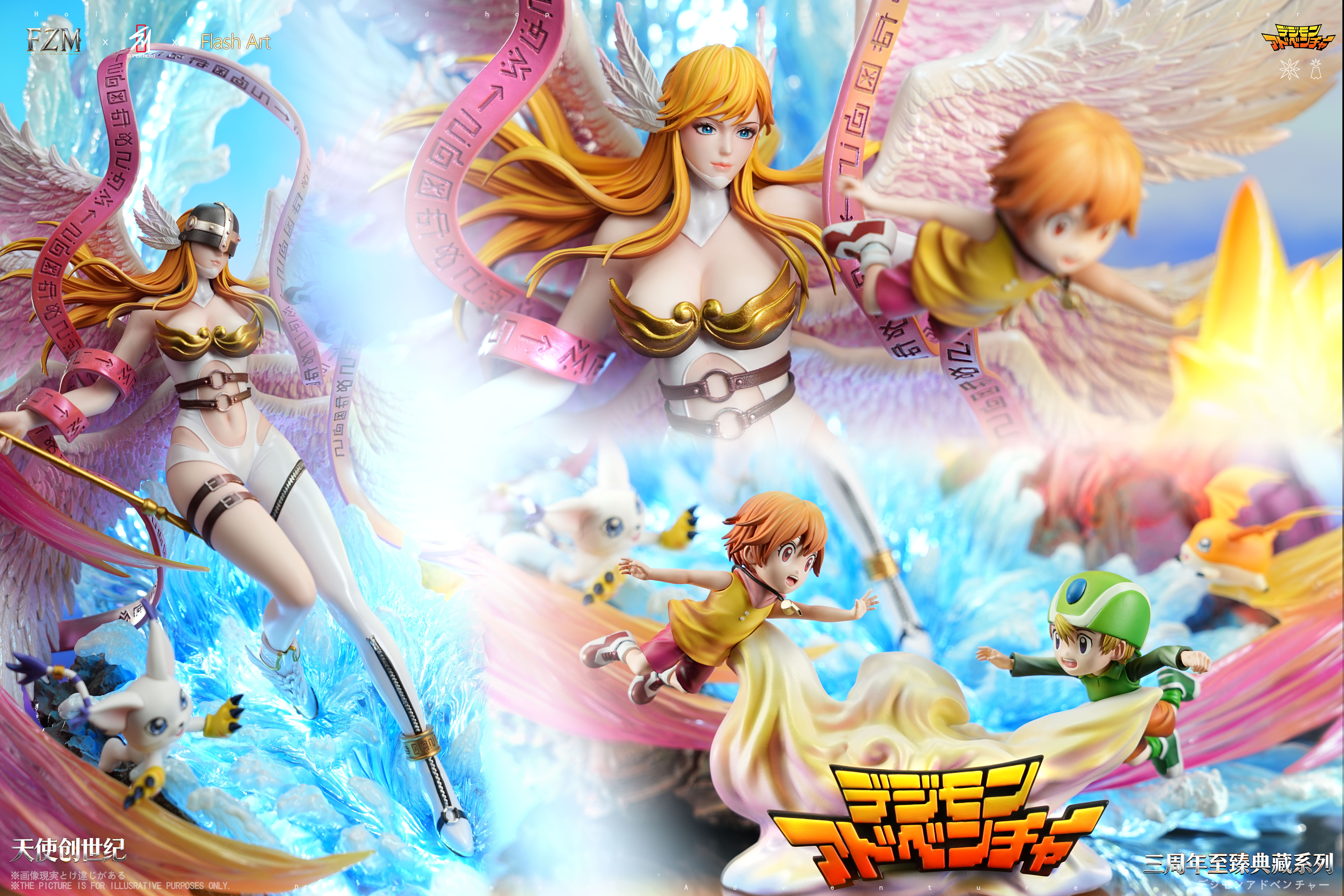 【Pre-sale】Angewomon-Digimon Adventure-SUPER HERO Studio x Flash Art STUDIO x Fantasy Zone Maker
