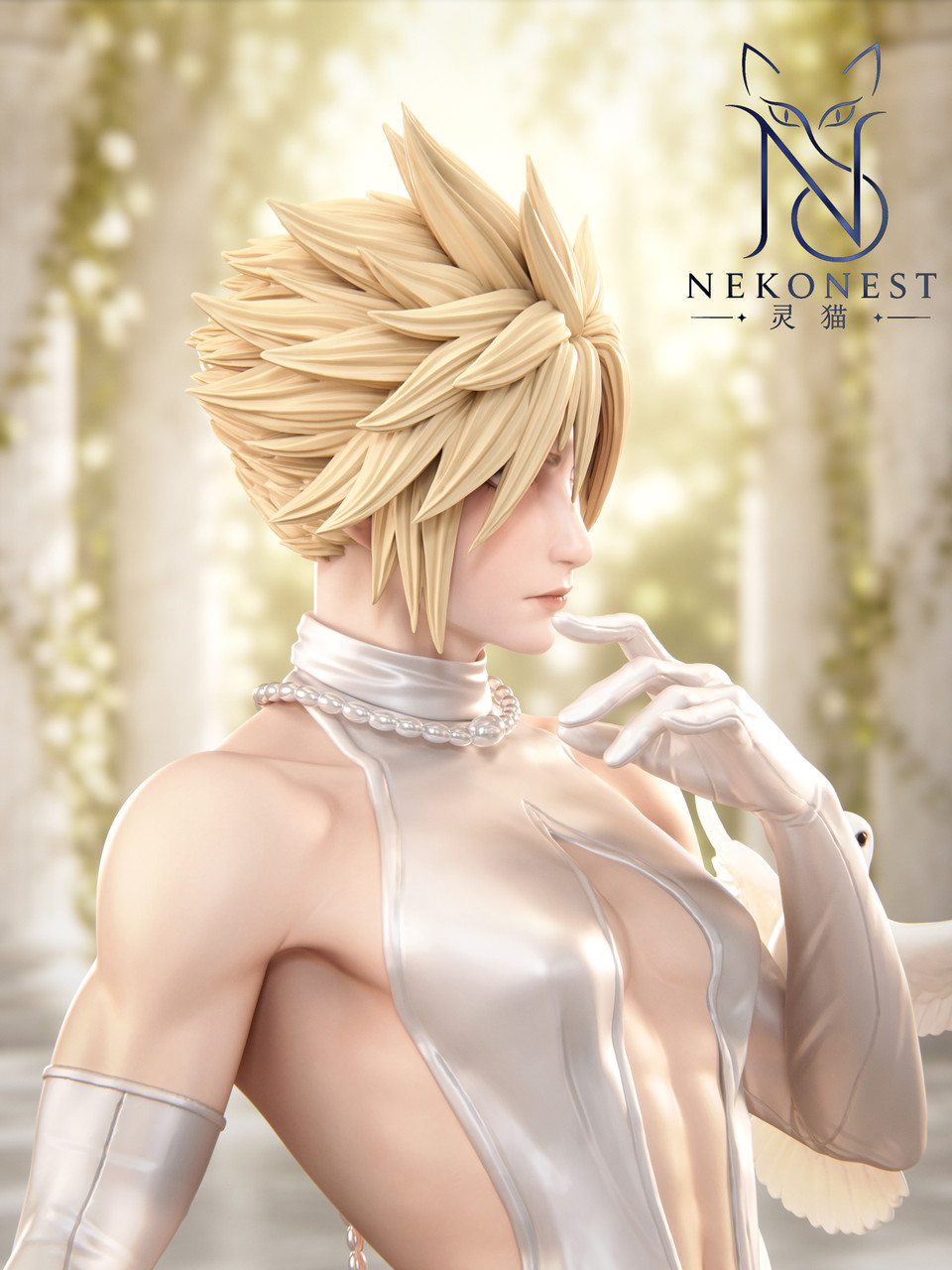 【Pre-sale】1/6 Scale White Dress CLOUD-Final Fantasy-NekoNest Studio