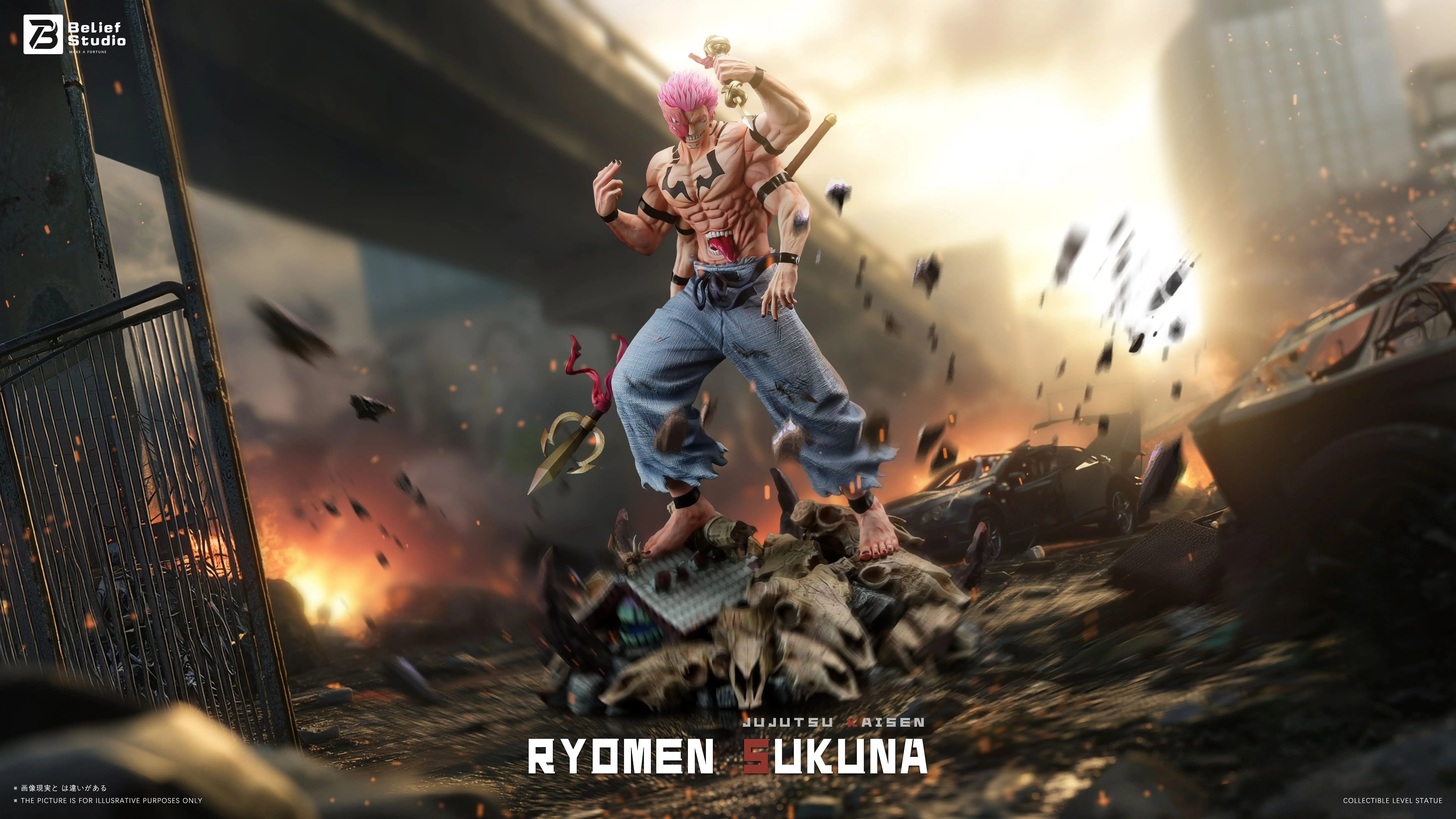 【Pre-sale】1/6 Scale 4 Hands Ryomen Sukuna-Jujutsu Kaisen-Belief Studio