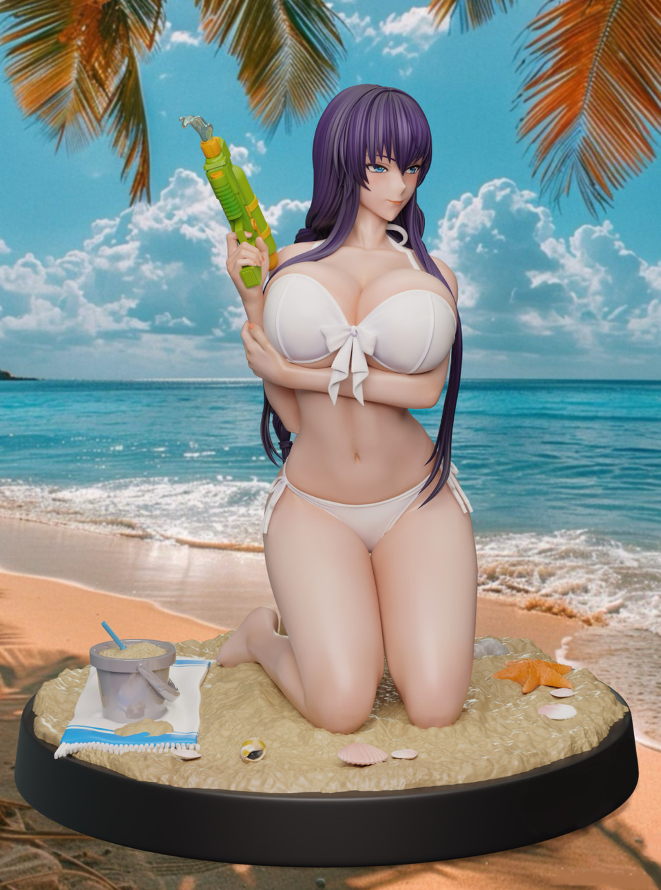 【Pre-sale】1/7 Scale Swimming Suit Busujima Saeko-HIGHSCHOOL OF THE DEAD-ZiYe Studio