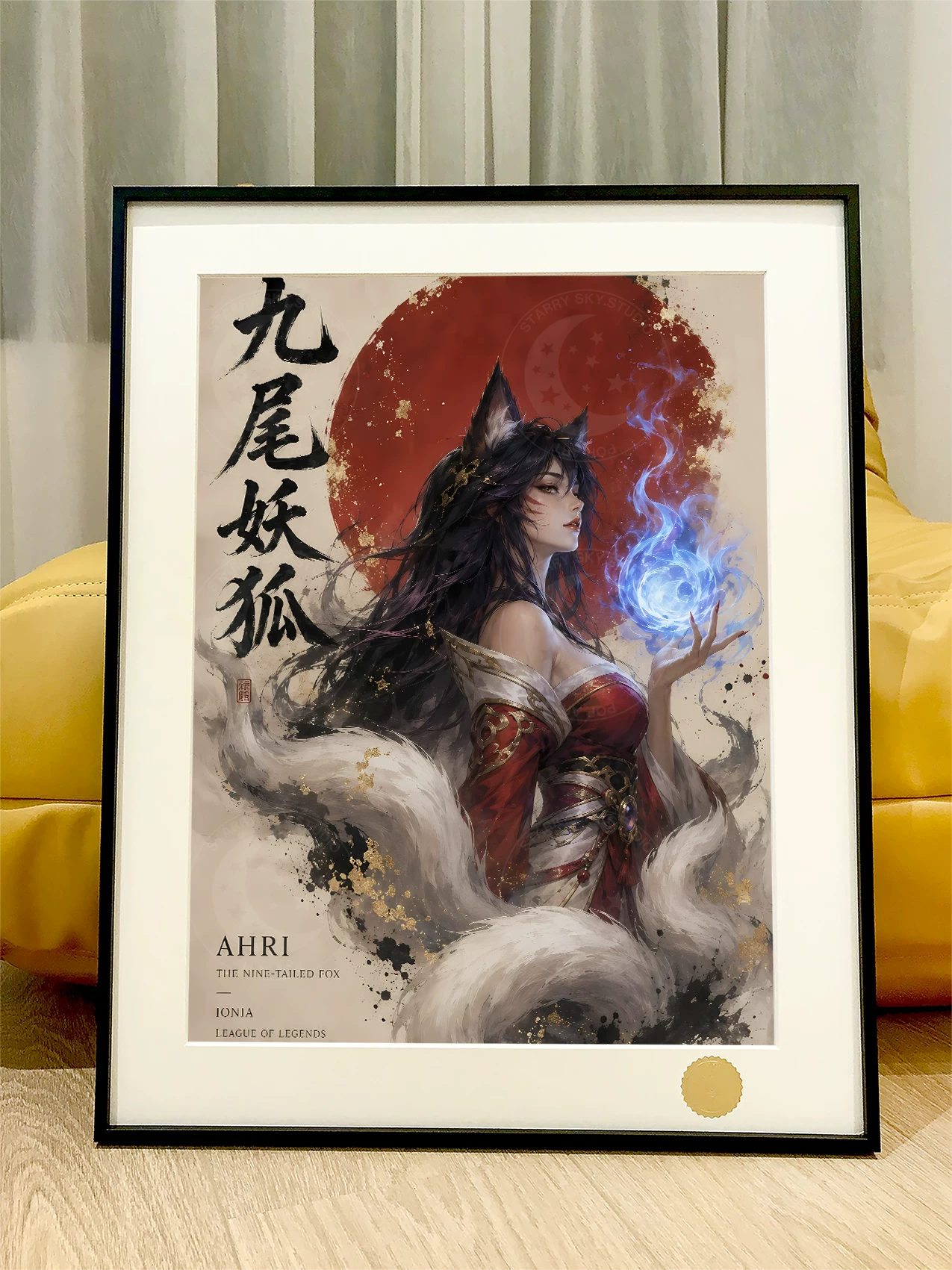 【Pre-sale】Decorative Painting of Ahri-League of Legends-XingKong Studio