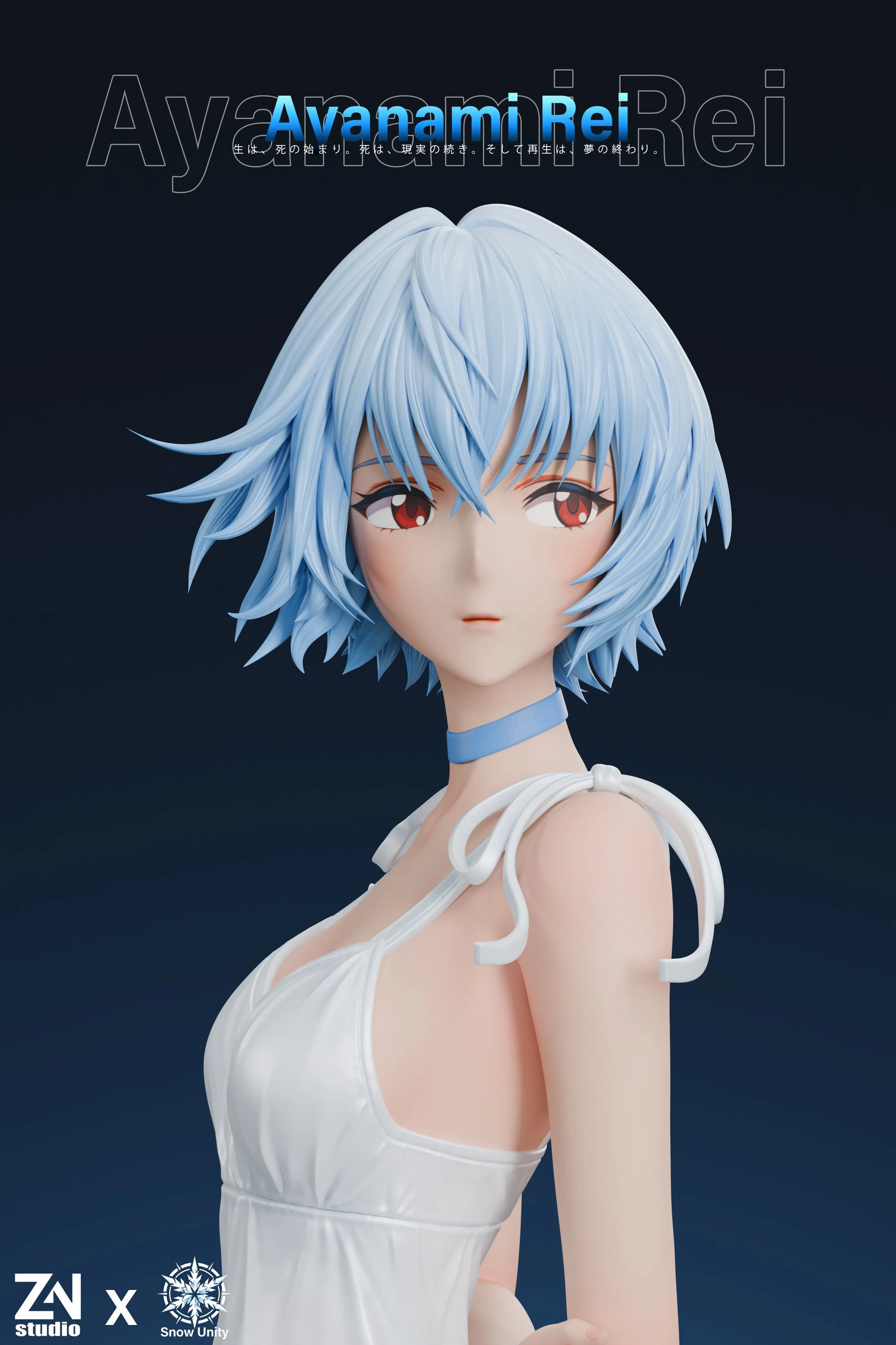 【Pre-sale】1/6 Scale Ayanami Rei-EVA-Snow unity Studio×ZN Studio