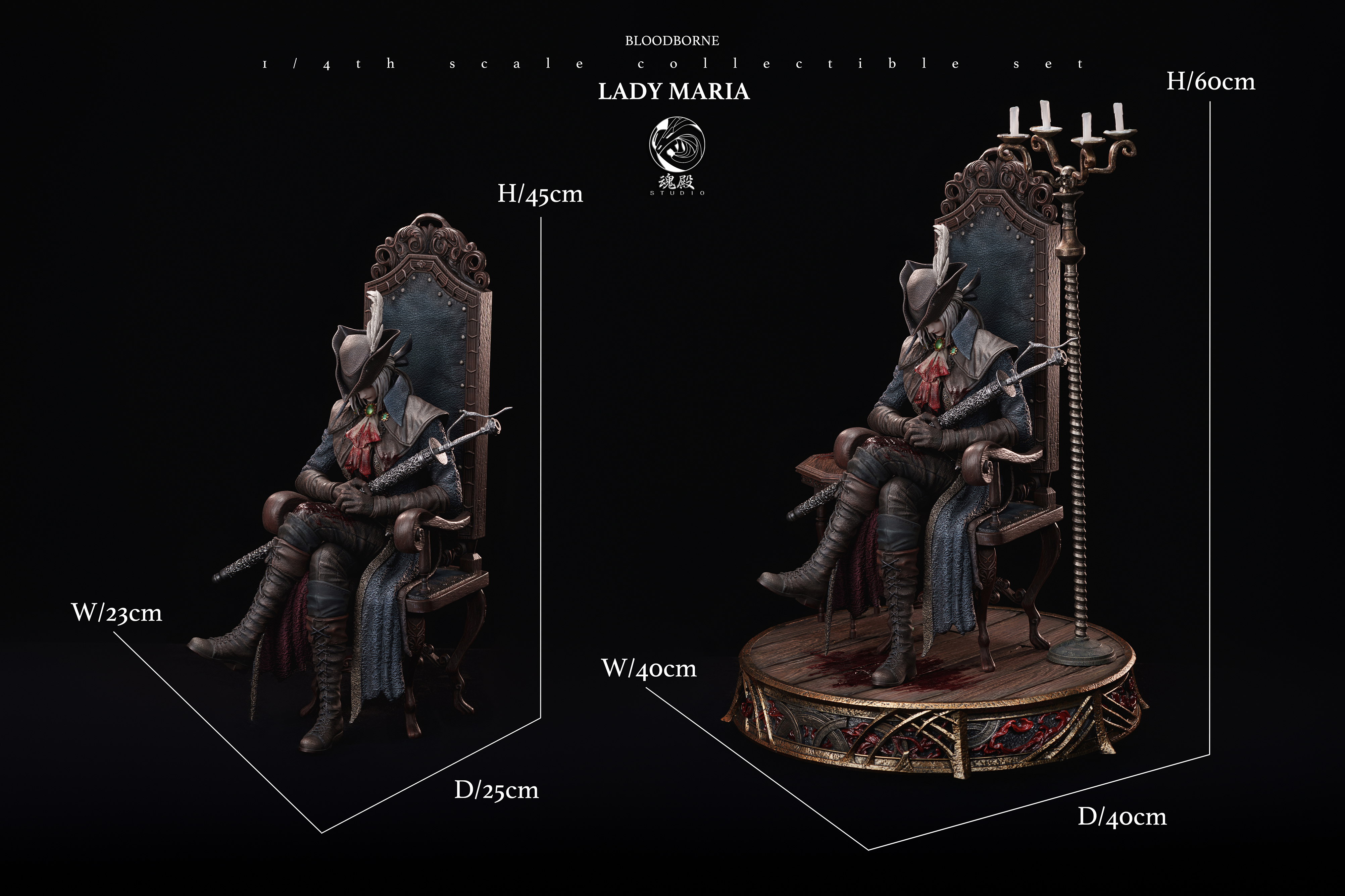 【Pre-sale】1/4 Scale Lady Maria-Bloodborne-HunDian Studio