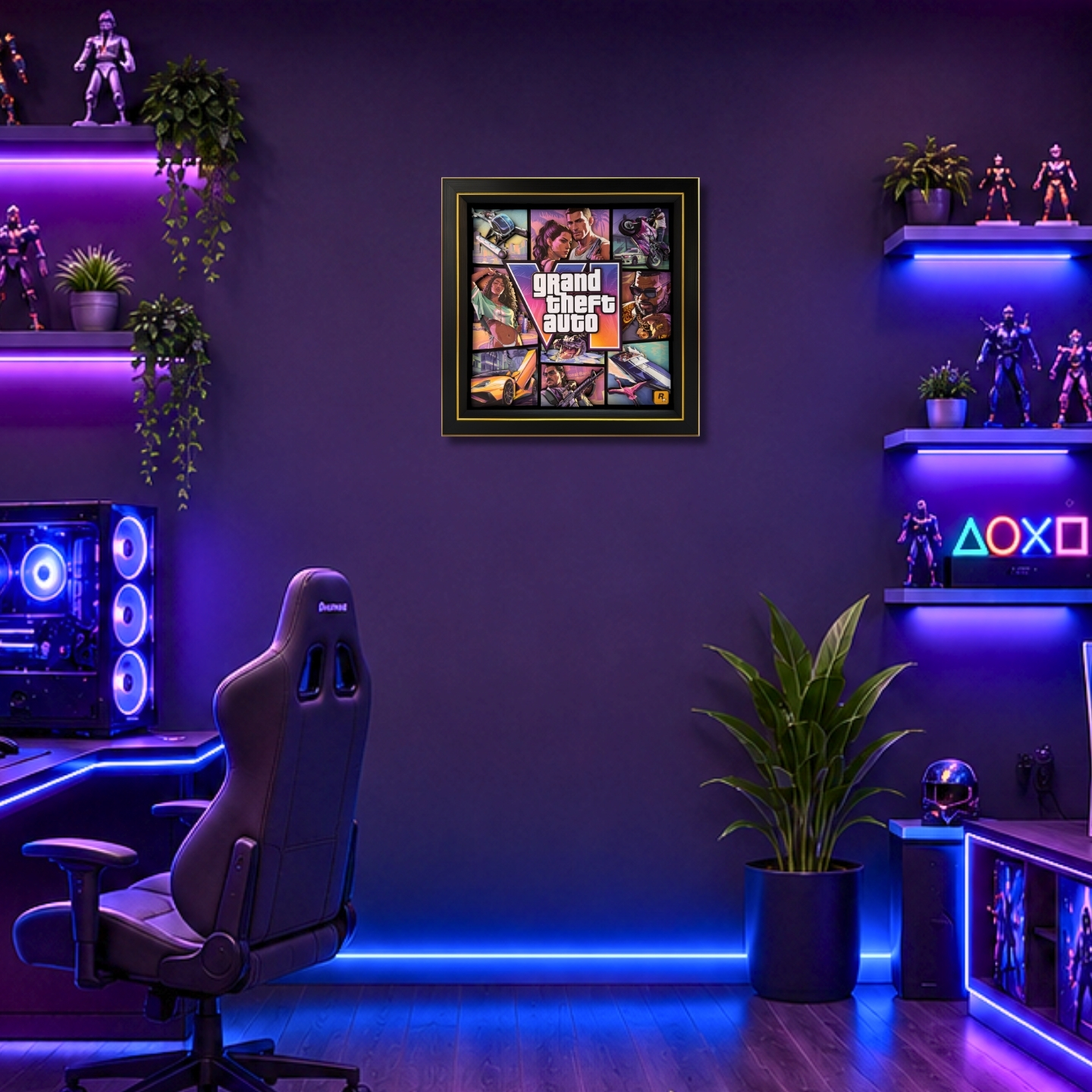 【In stock】Decorative Painting of Grand Theft Auto-Aotu Panda Studio