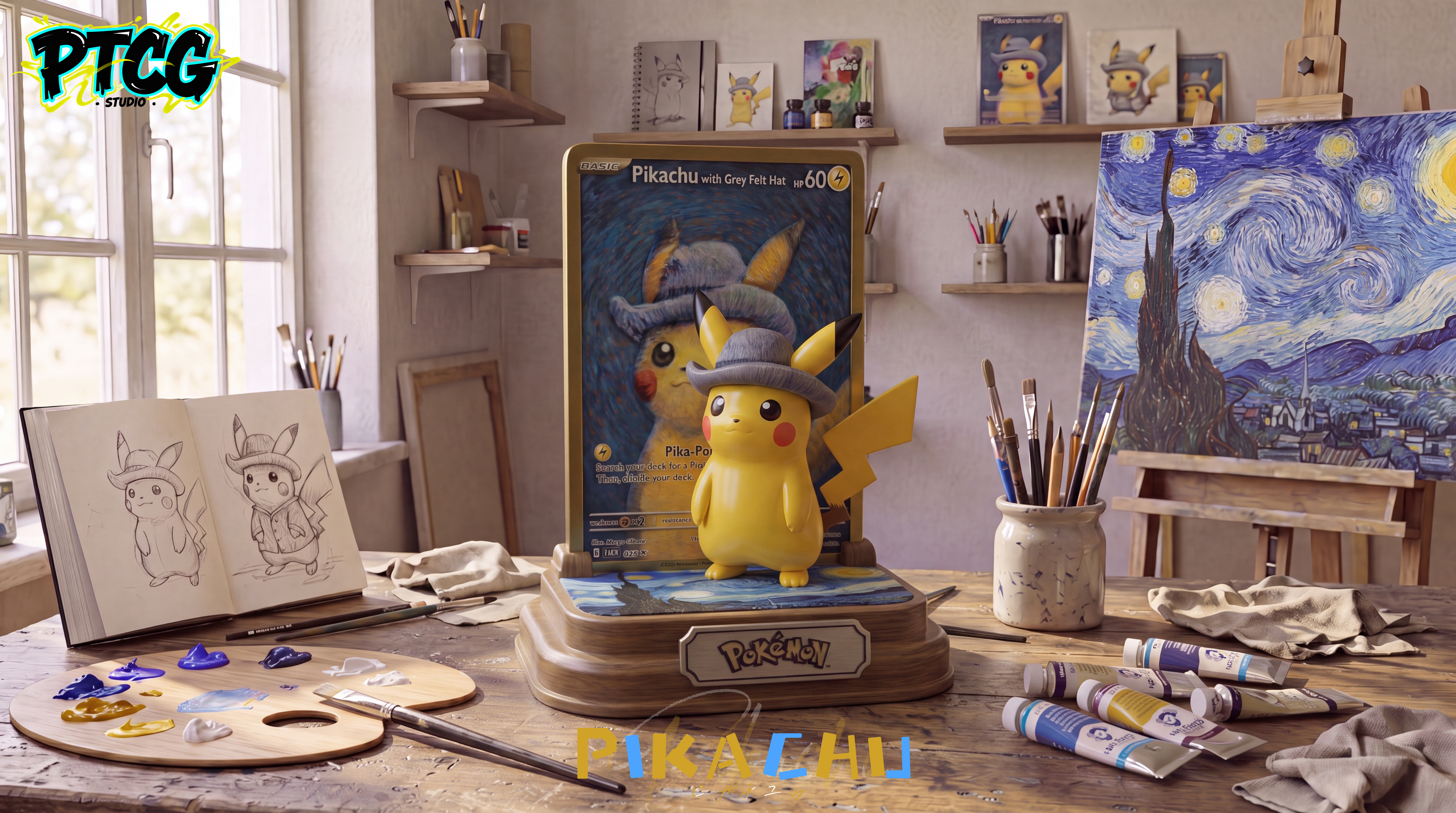 【Pre-sale】Vincent van Gogh Pikachu-Pokemon-PTCG Studio