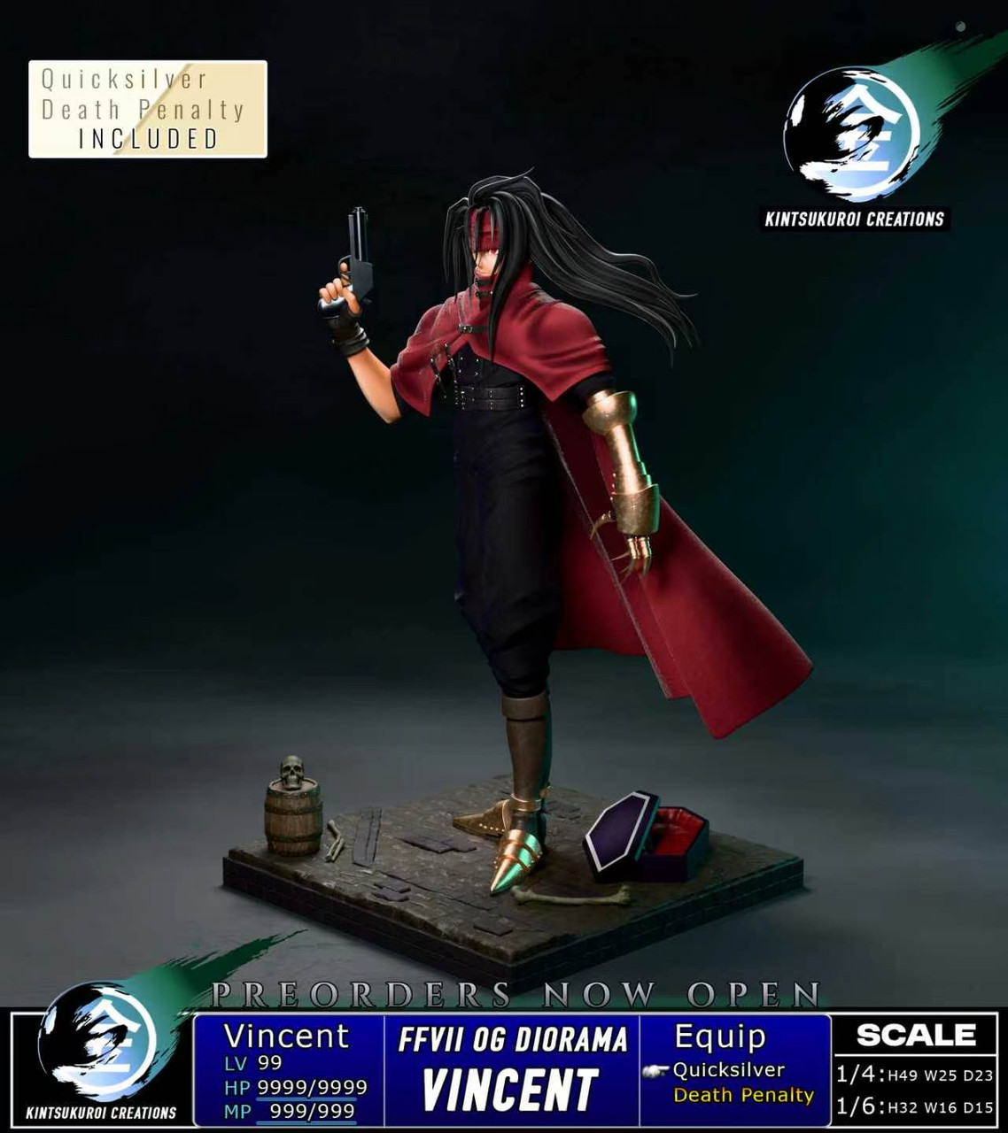 【Pre-sale】1/6 and 1/4 Scale VINCENT OG-Final Fantasy-Kintsukuroi Creations Studio