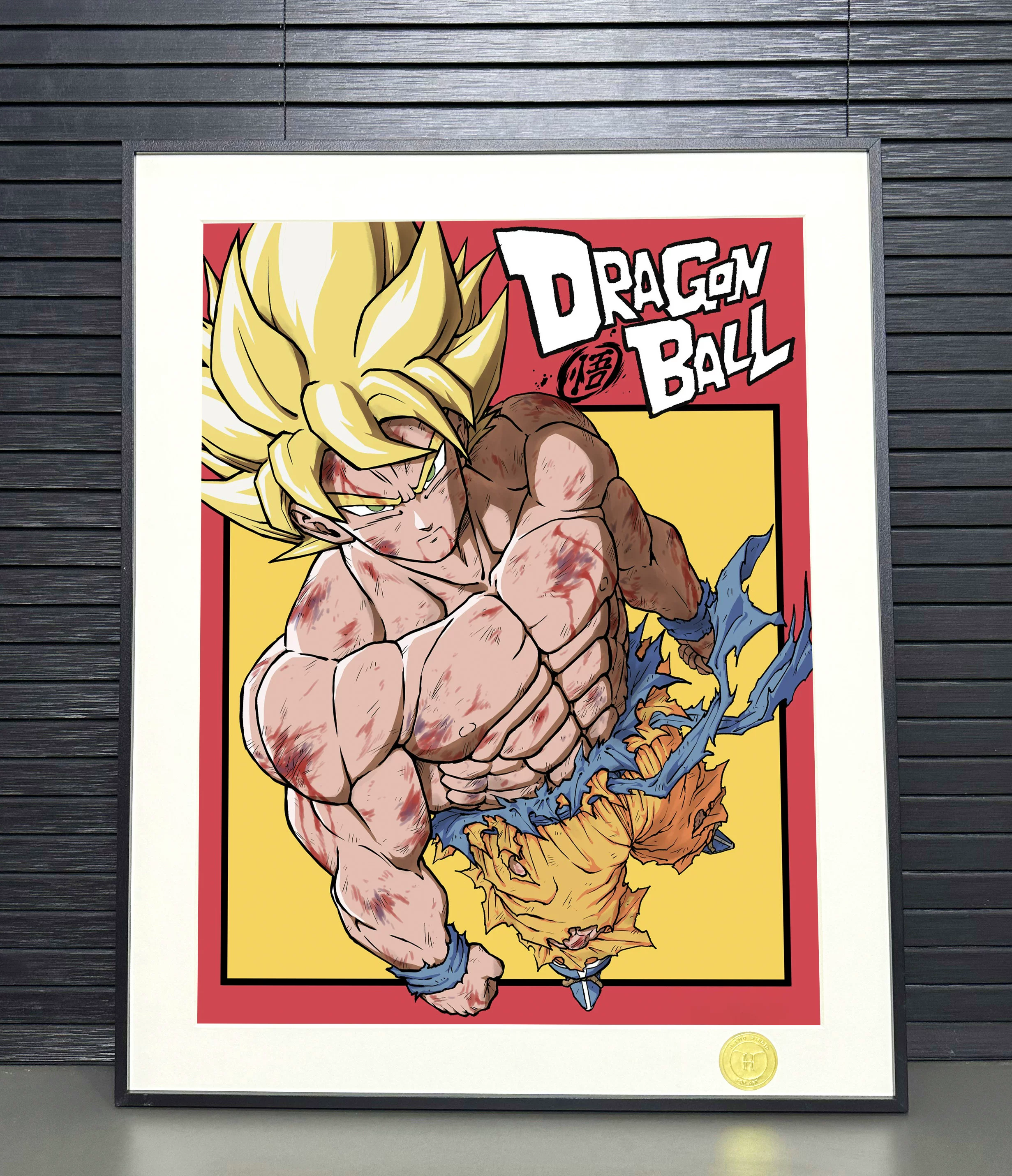 【Pre-sale】Decorative Painting of Super Saiyan Goku-Dragon Ball-H2 Studio