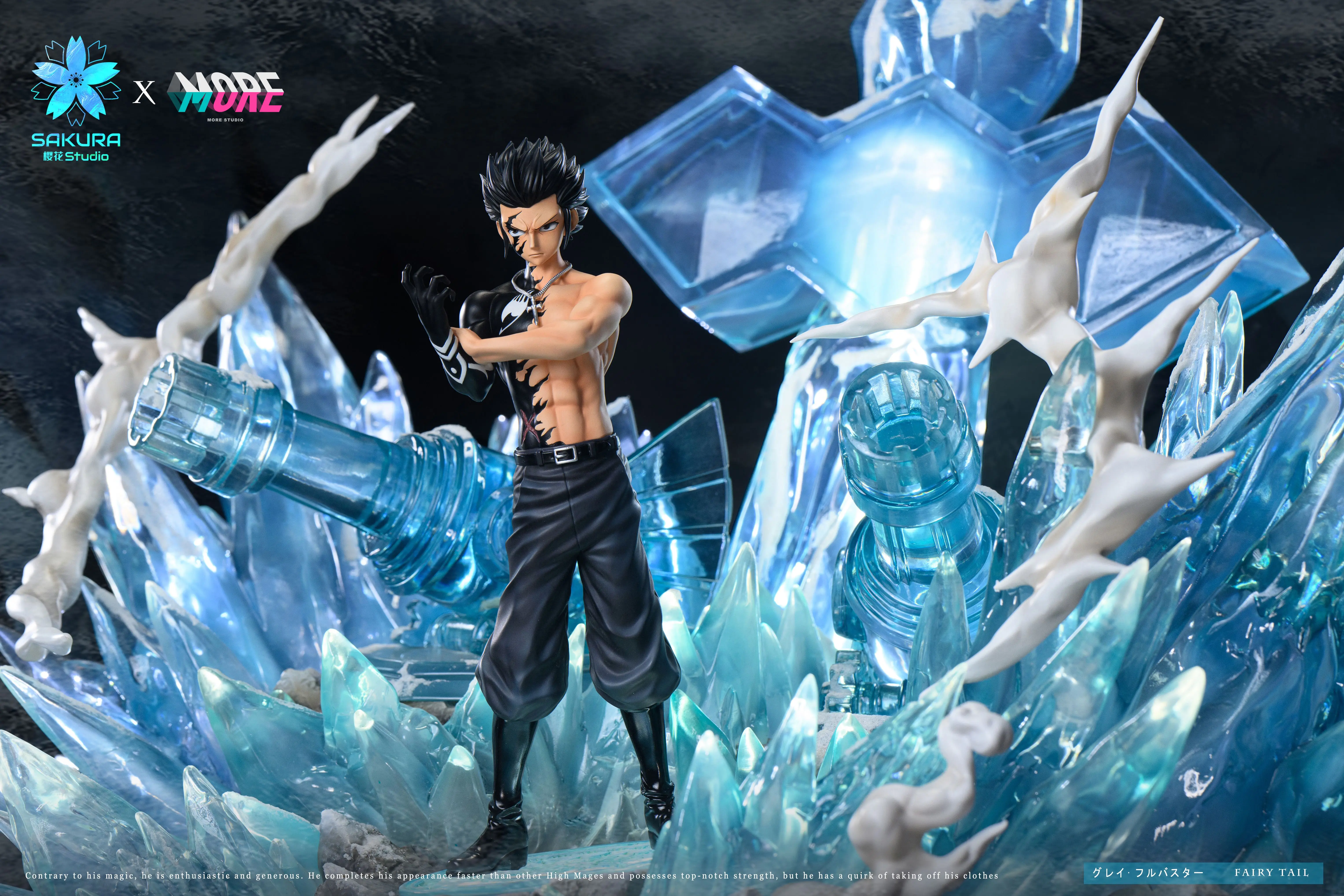 【Pre-sale】1/6 Scale Gray Fullbuster with LED-FAIRY TAIL-Sakura Studio × More Studio