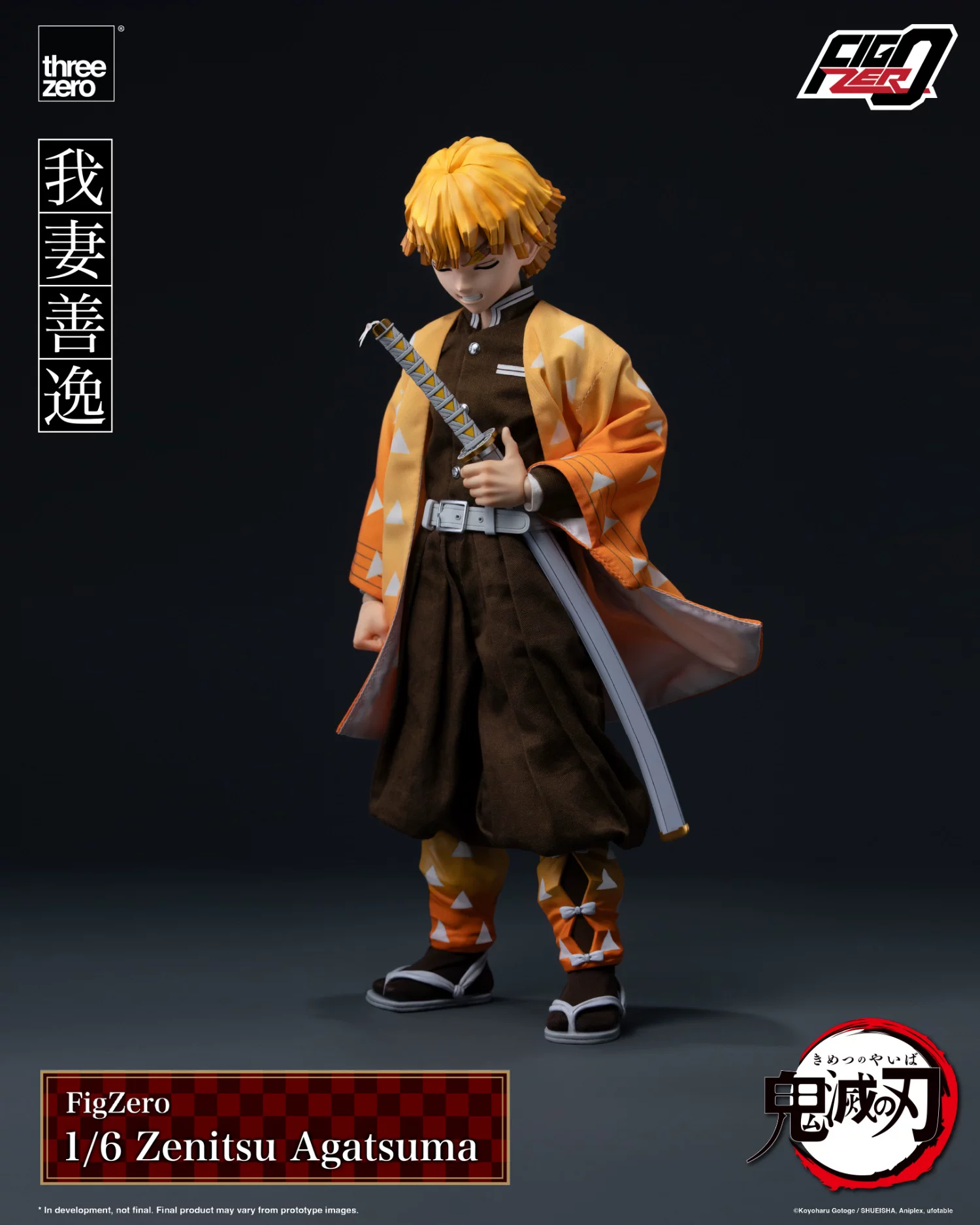【Pre-sale】1/6 Scale Agatsuma Zenitsu-Demon Slayer-Threezero Studio