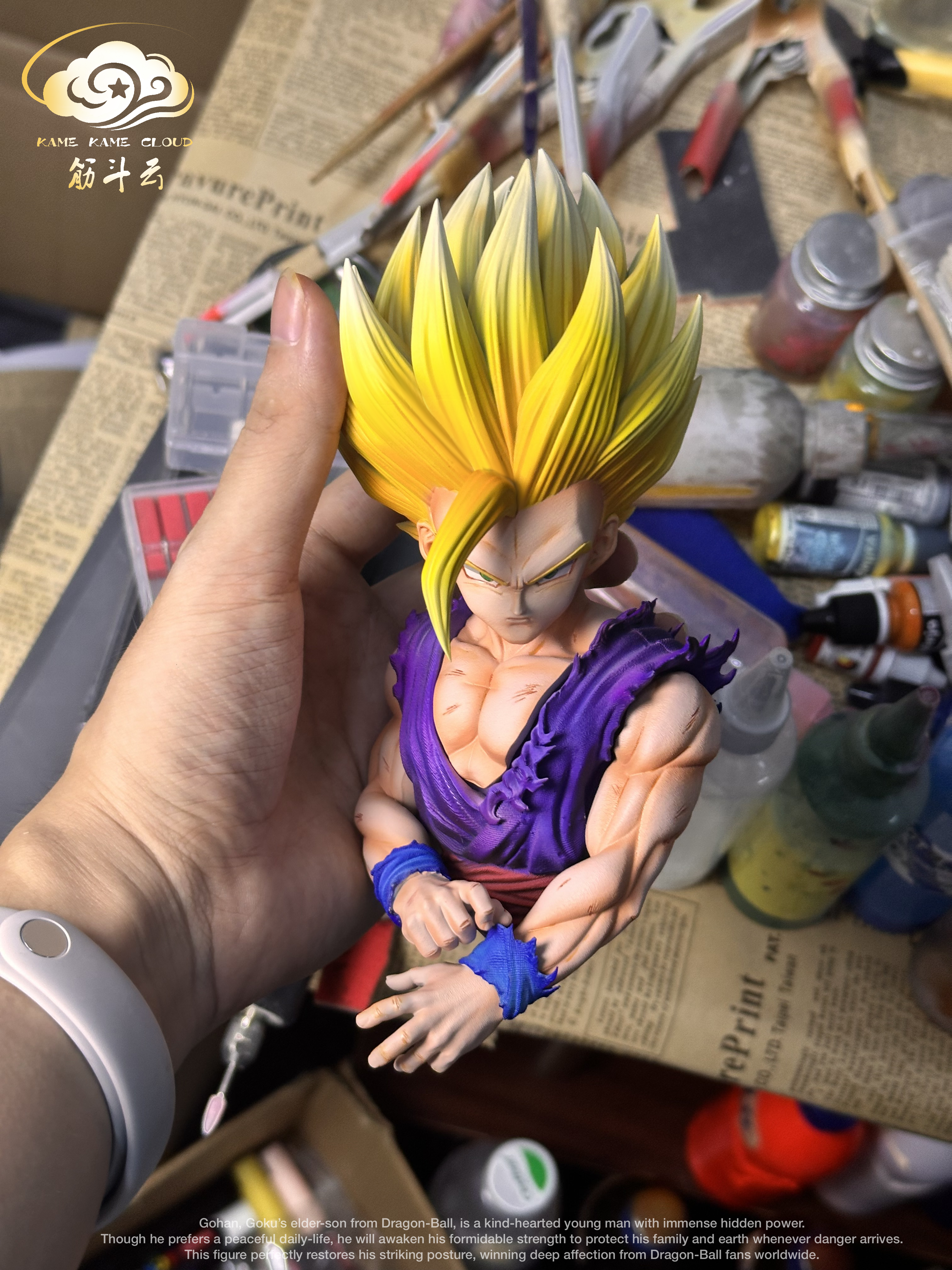 【Pre-sale】Bust of Super Saiyan II Gohan-Dragon Ball-Kame Kame Cloud Studio